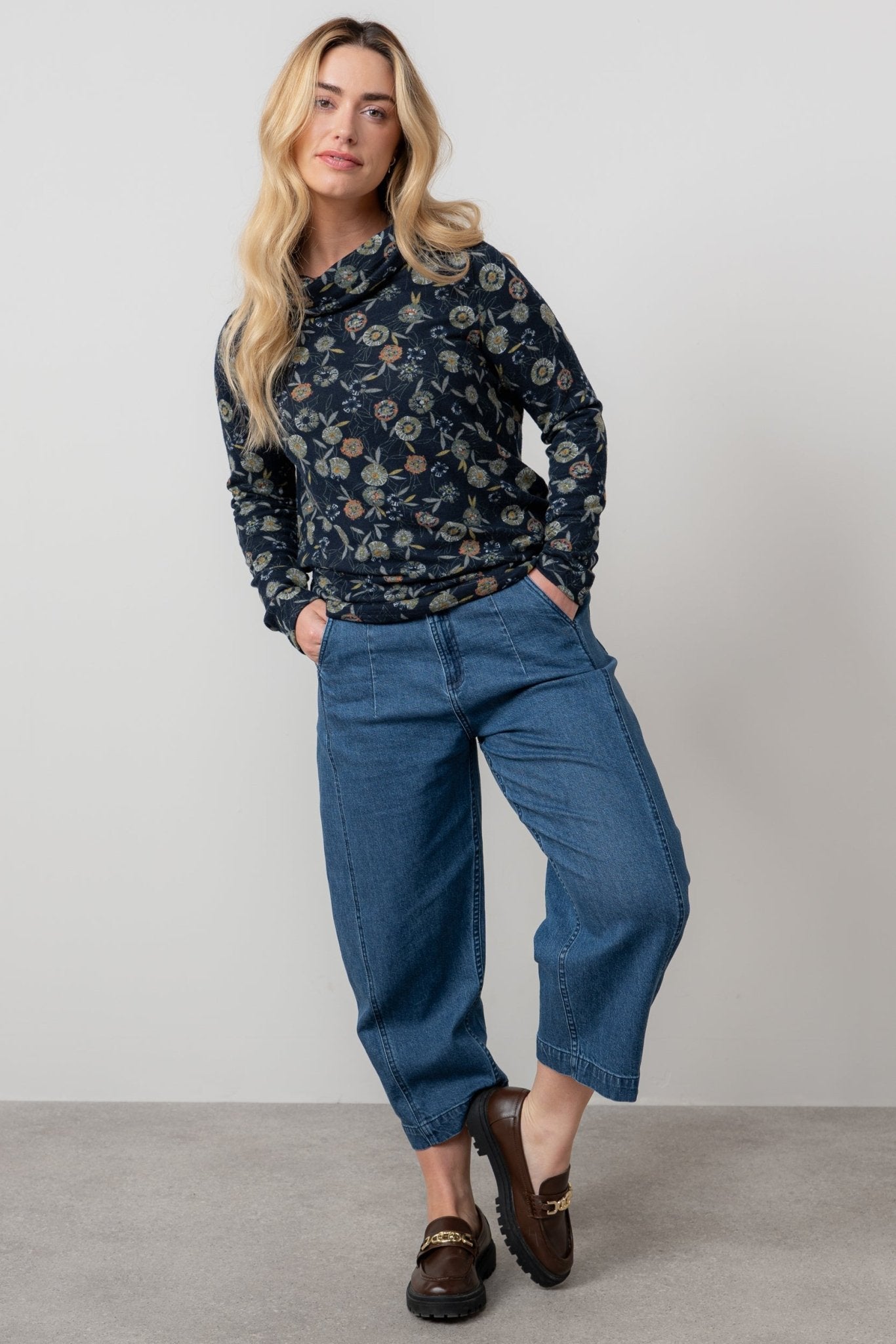 Lily & Me LM25590 Relaxed Everyday Jumper Building Navy - Dotique - Lily & me