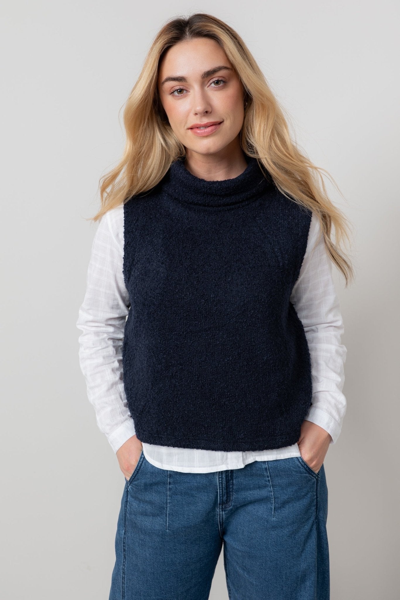 Lily & Me LM25669 Bramble Tank Plain Navy - Dotique - Lily & me