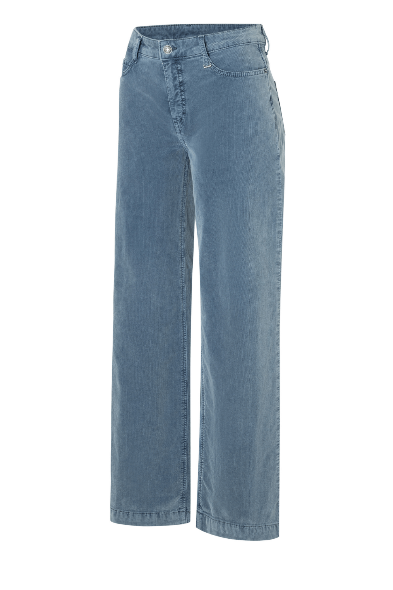 MAC Baby Soft corduroy wide leg trousers in grisaille grey – Dotique