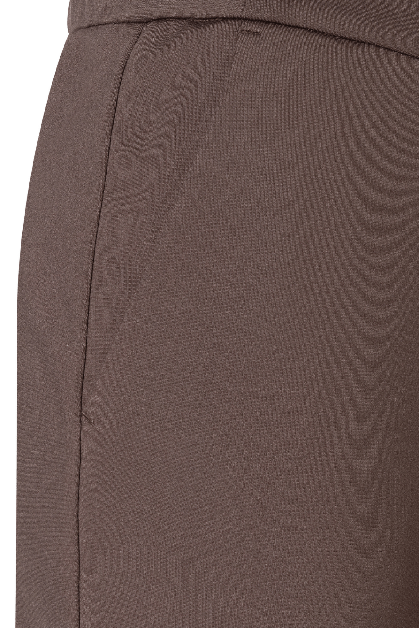 MAC Chiara light jersey straight leg trousers in truffle brown – Dotique
