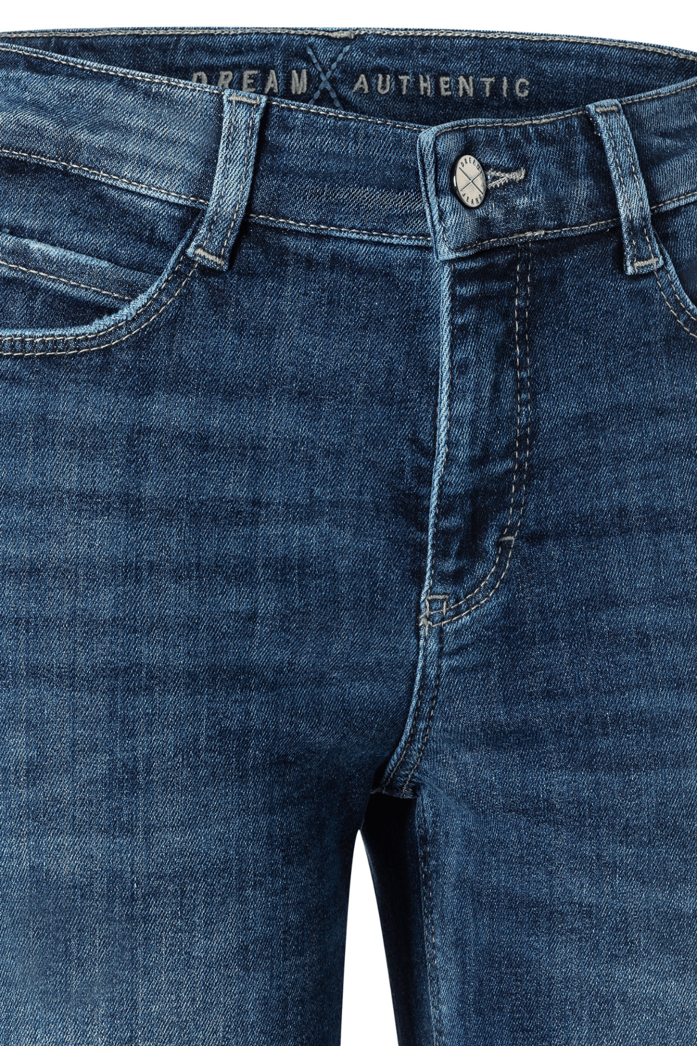 MAC Dream wide leg jeans in cobalt authentic wash – Dotique