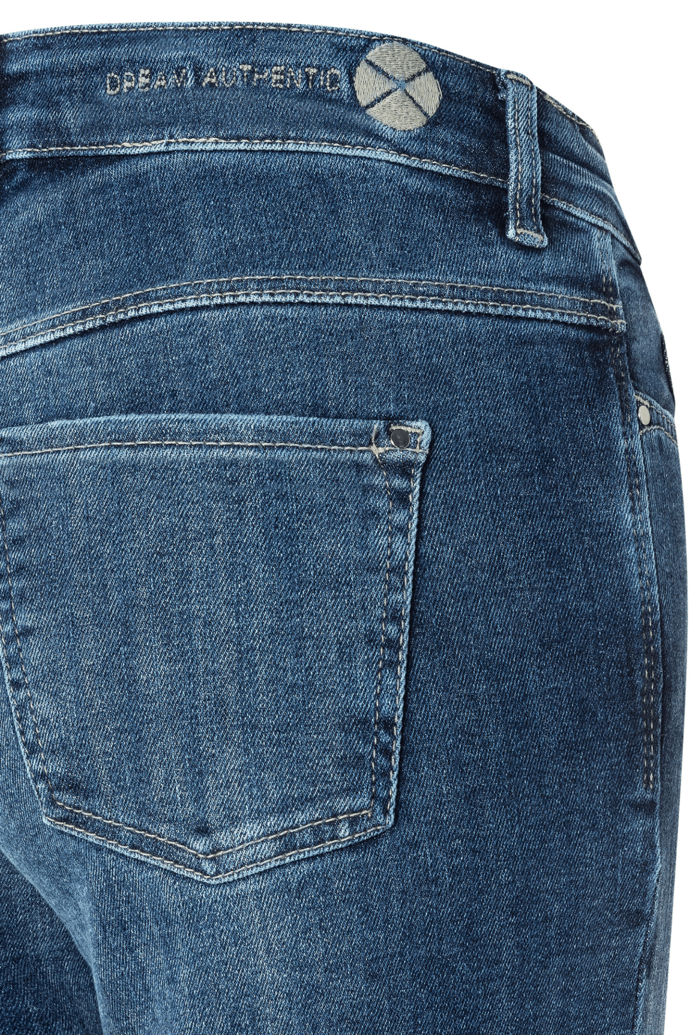 MAC Dream wide leg jeans in cobalt authentic wash – Dotique