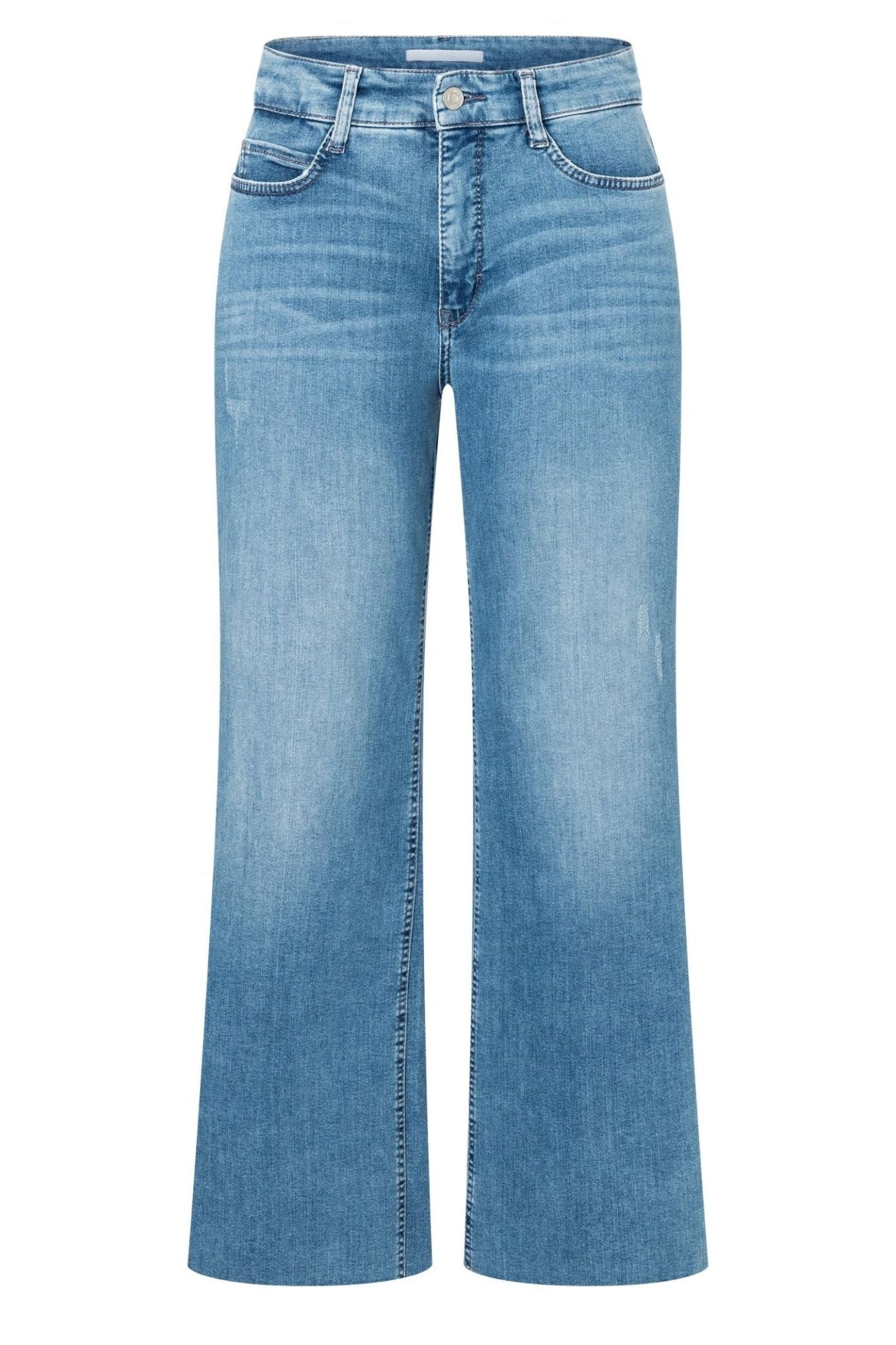 Andequal wide fringe denim pants