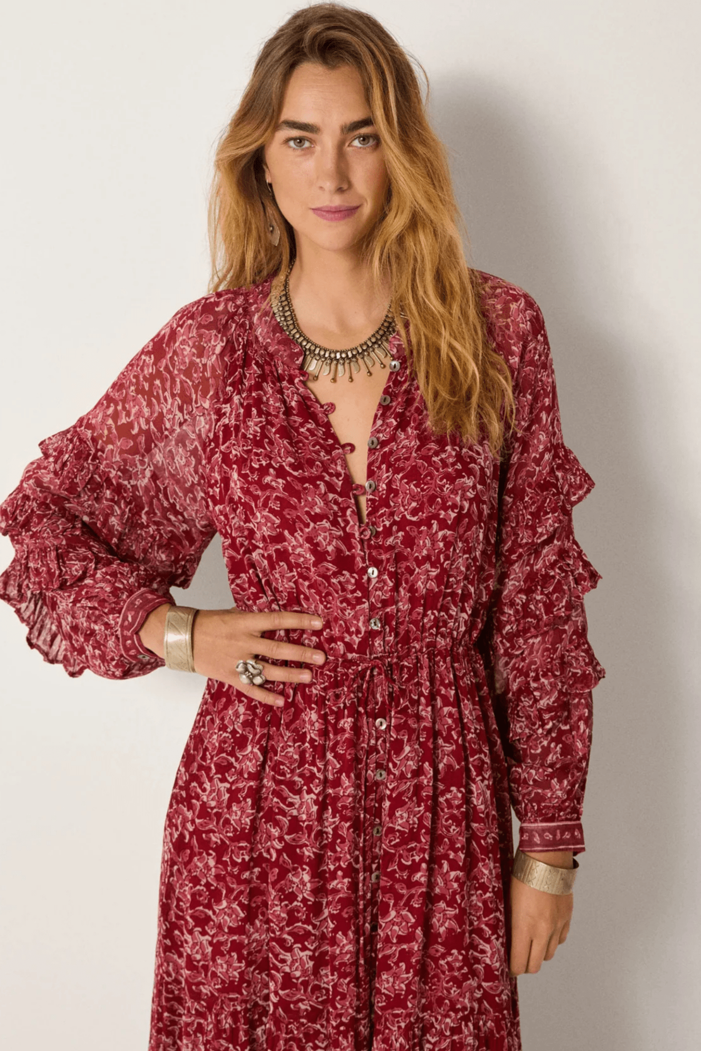 Maison Hotel Red Lion Harper Ruby Dress - Dotique - Maison Hotel