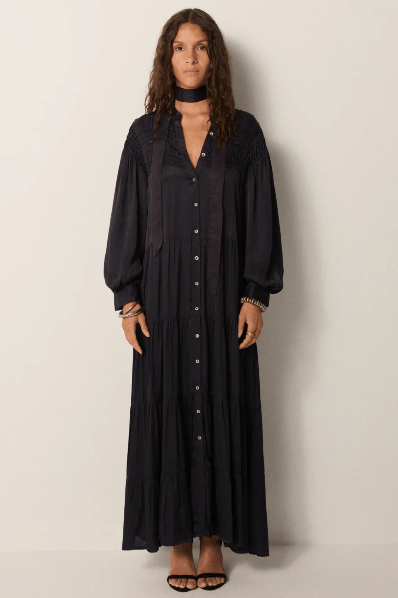 Maison Hotel Tender Is The Night Nisha Obsidian Blue Dress – Dotique