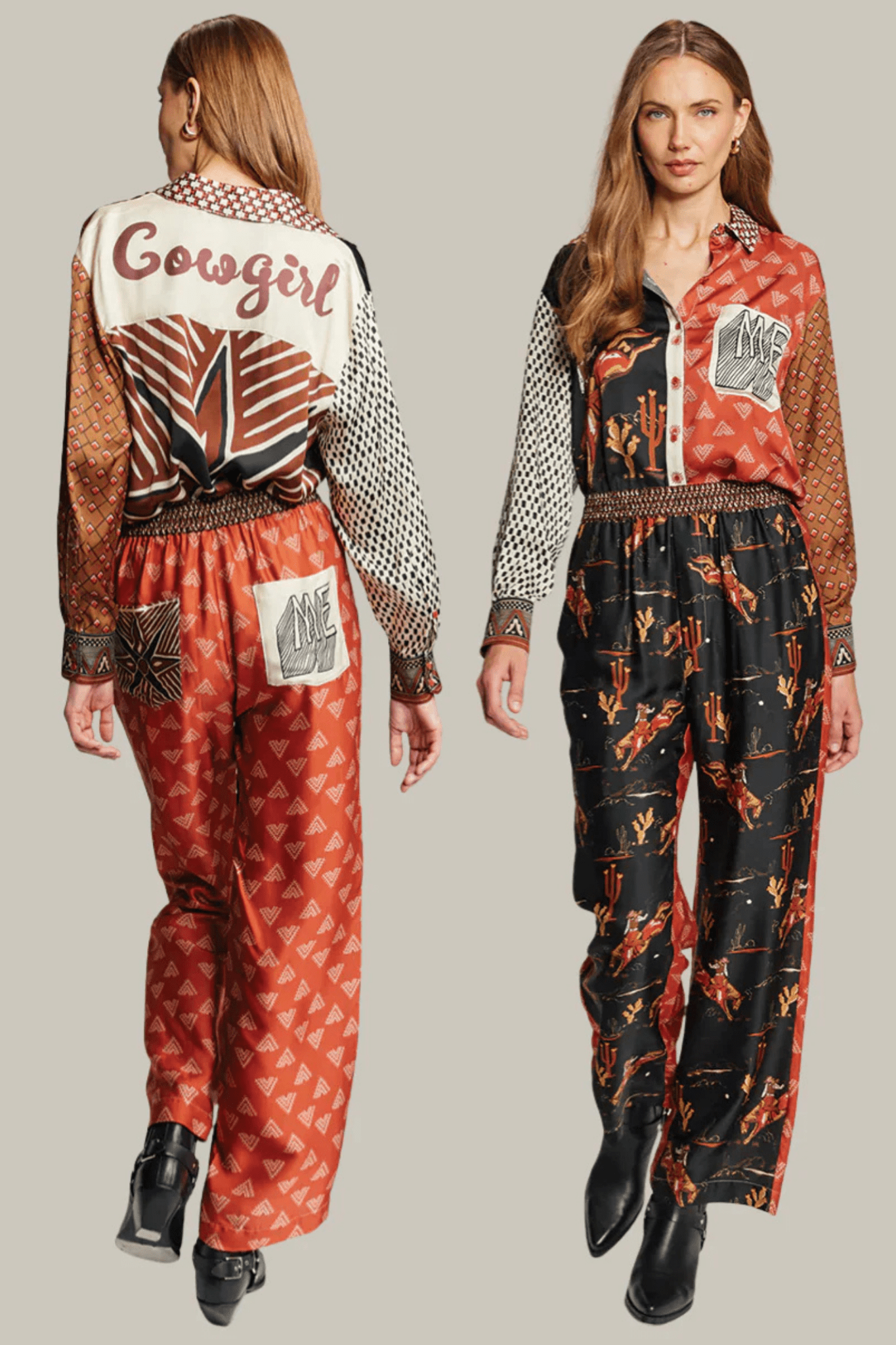 Me369 Isabel Printed Shirt - Rodeo - Dotique - Me369