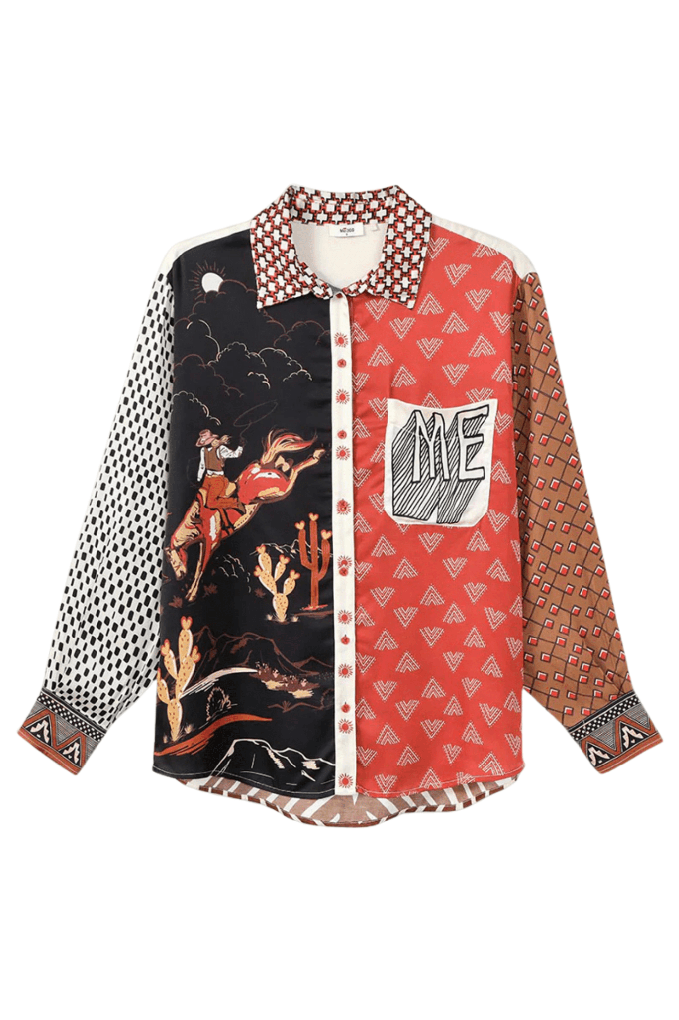 Me369 Isabel Printed Shirt - Rodeo - Dotique - Me369