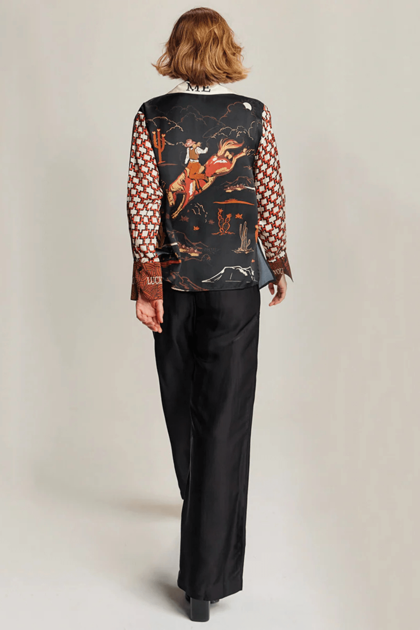 Me369 Reyna Tie Waist Shirt - Rodeo - Dotique - Me369