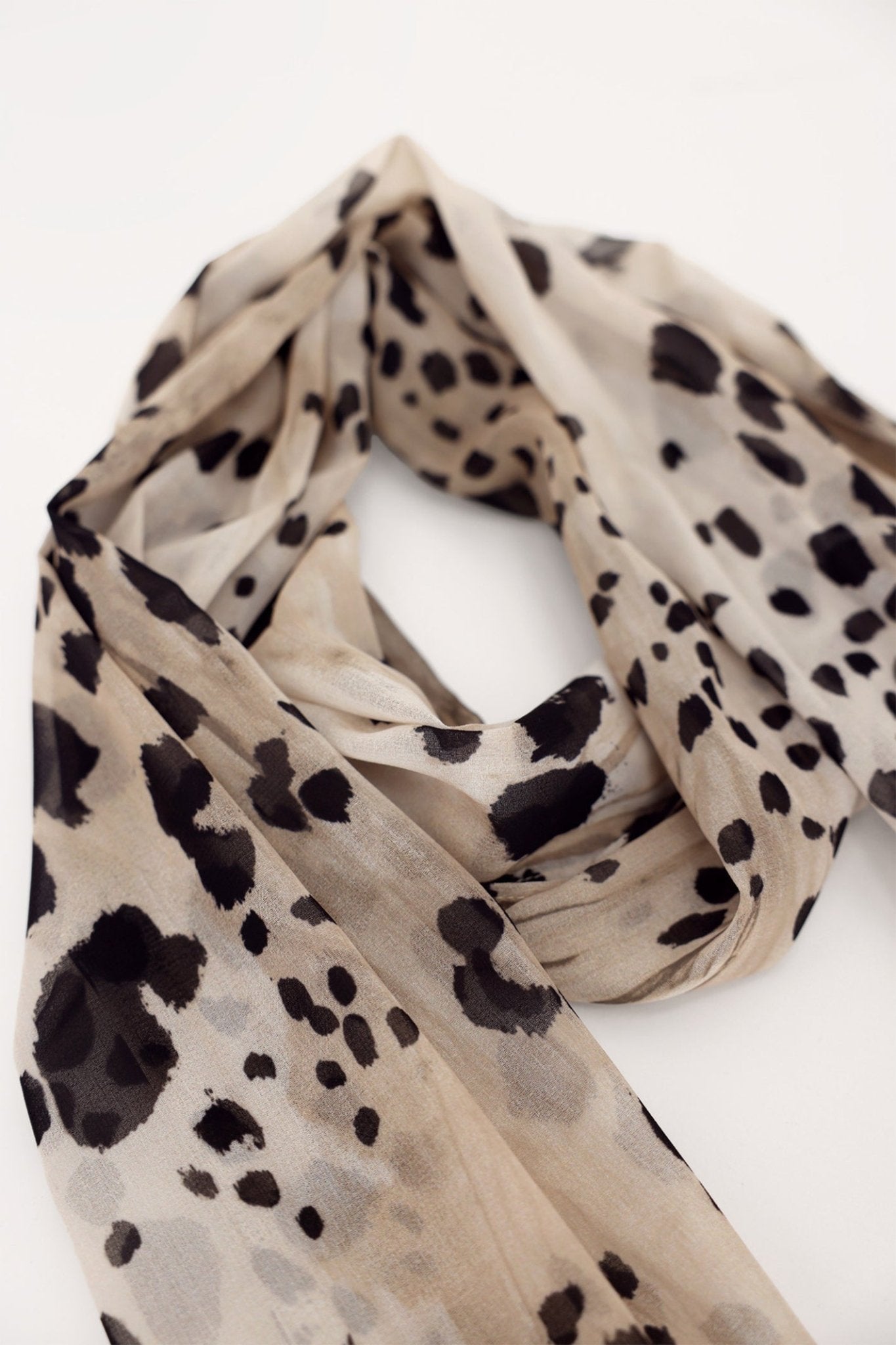 Monari 808737 All - Over Leopard Scarf – Cashmere Tones - Dotique - Monari
