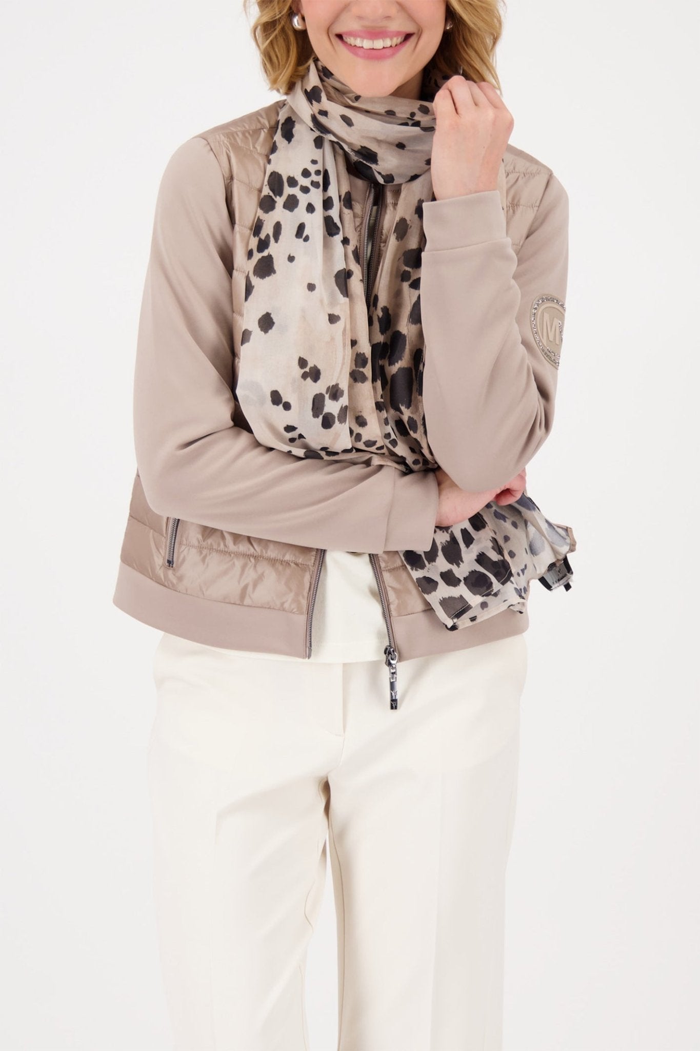 Monari 808737 All - Over Leopard Scarf – Cashmere Tones - Dotique - Monari