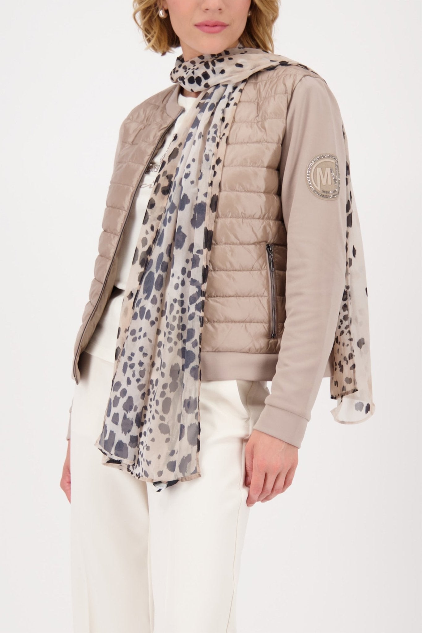 Monari 808737 All - Over Leopard Scarf – Cashmere Tones - Dotique - Monari