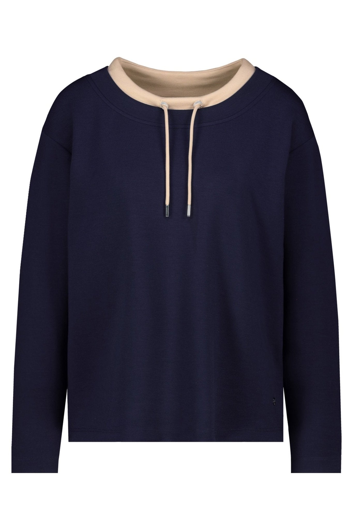 Monari 809009 Night Sky Navy Sweatshirt With Embellished Detail - Dotique - Monari