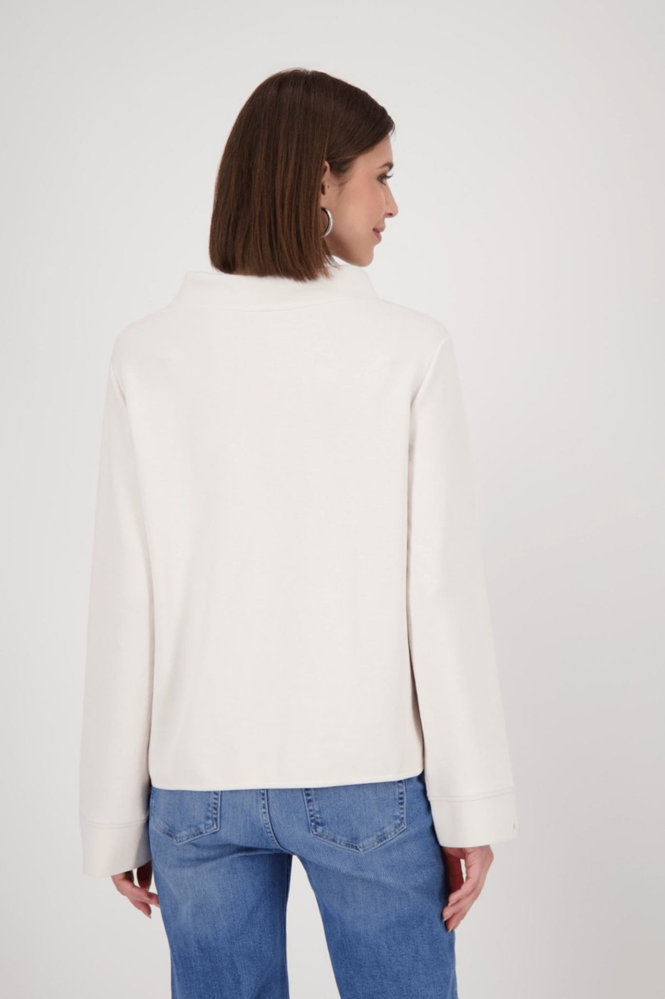 Monari 809148 Oat Milk Classic Sweatshirt - Dotique - Monari