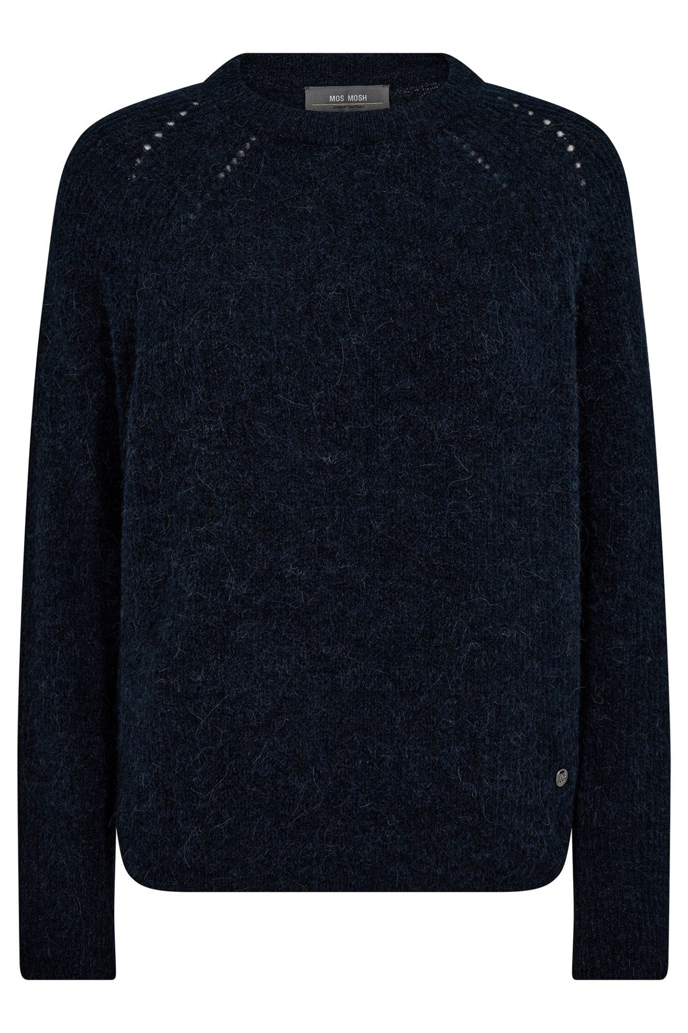 Mos Mosh 165670 Micro Chip Salute Navy Tammy Thora Knit Jumper - Dotique