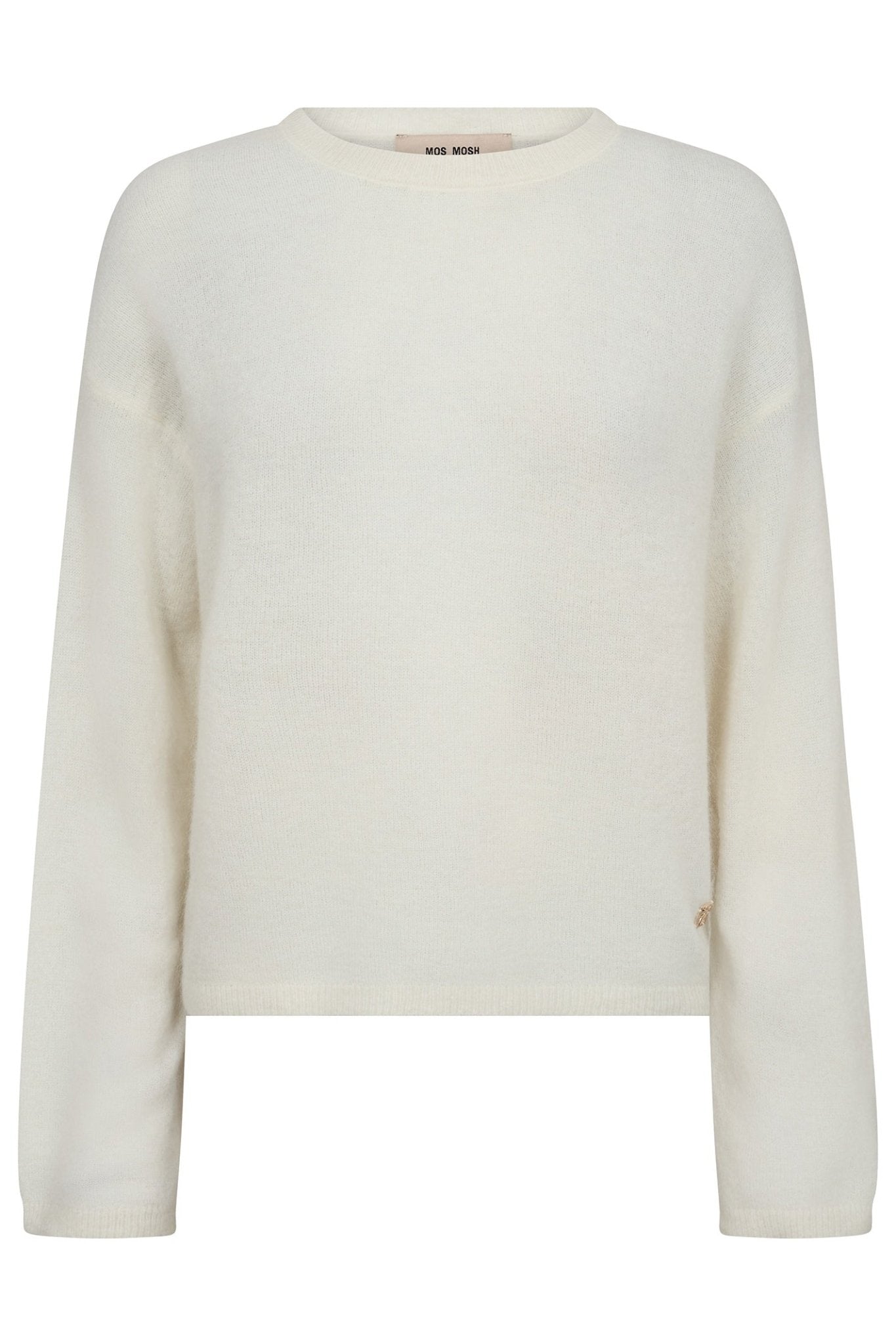 Mos Mosh 173310 Ecru Cream MMMape O - Neck Knit Jumper - Dotique - Mos Mosh