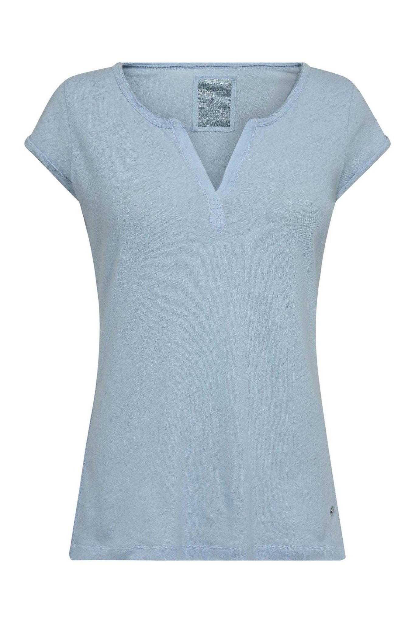 Mos Mosh MMTory Tee SS Cashmere Blue Top - Dotique - Mos Mosh
