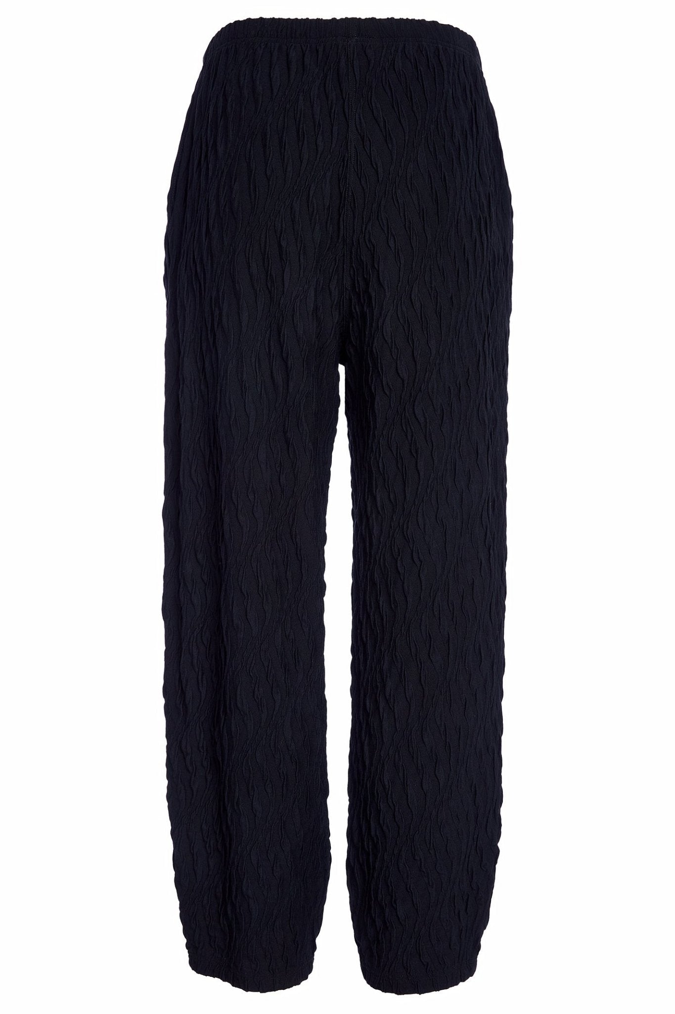 Naya NAW25230 Black Embossed Knit Soft Pull Up Trouser – Colour 09 - Dotique - Naya