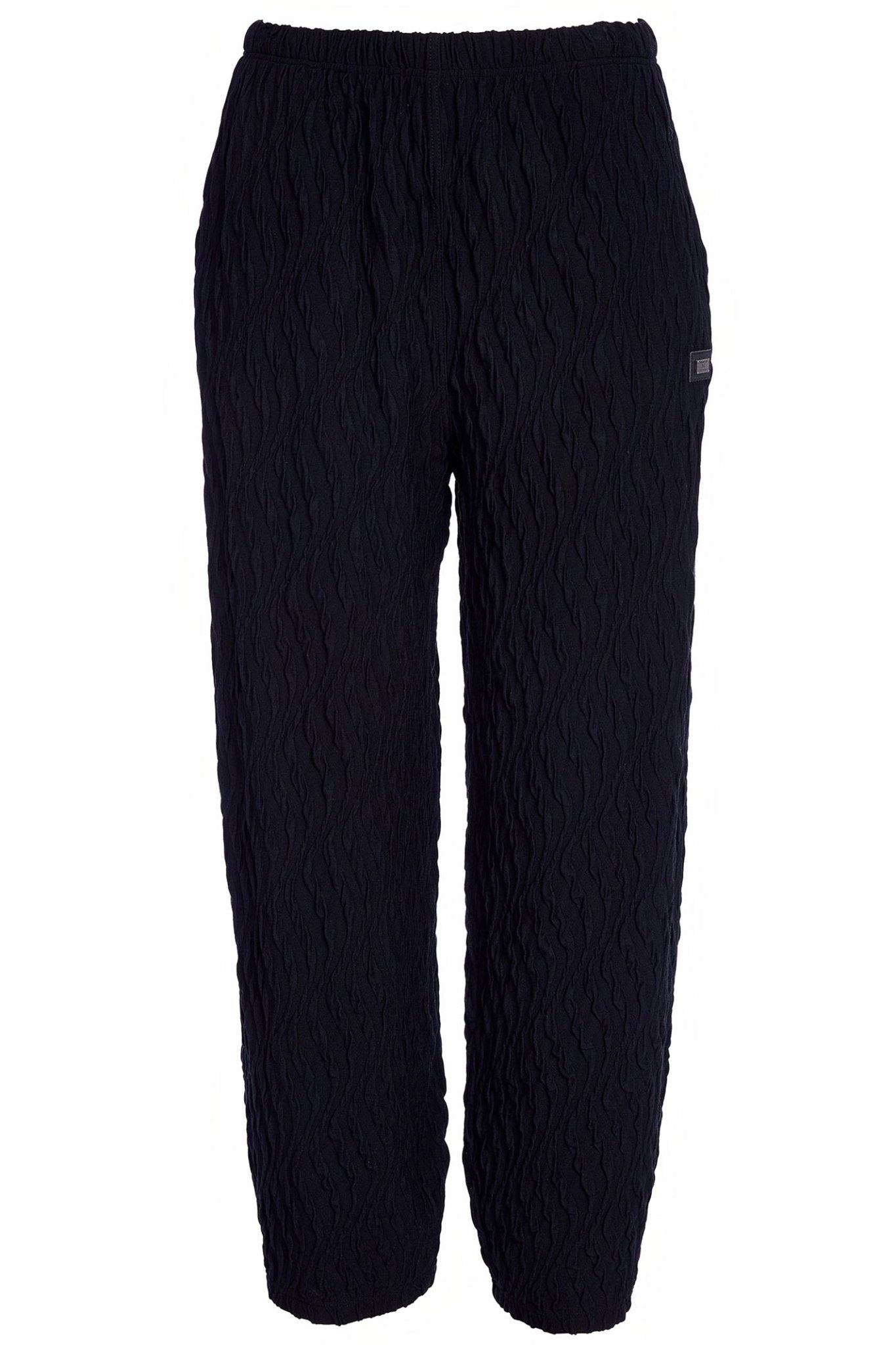 Naya NAW25230 Black Embossed Knit Soft Pull Up Trouser – Colour 09 - Dotique - Naya