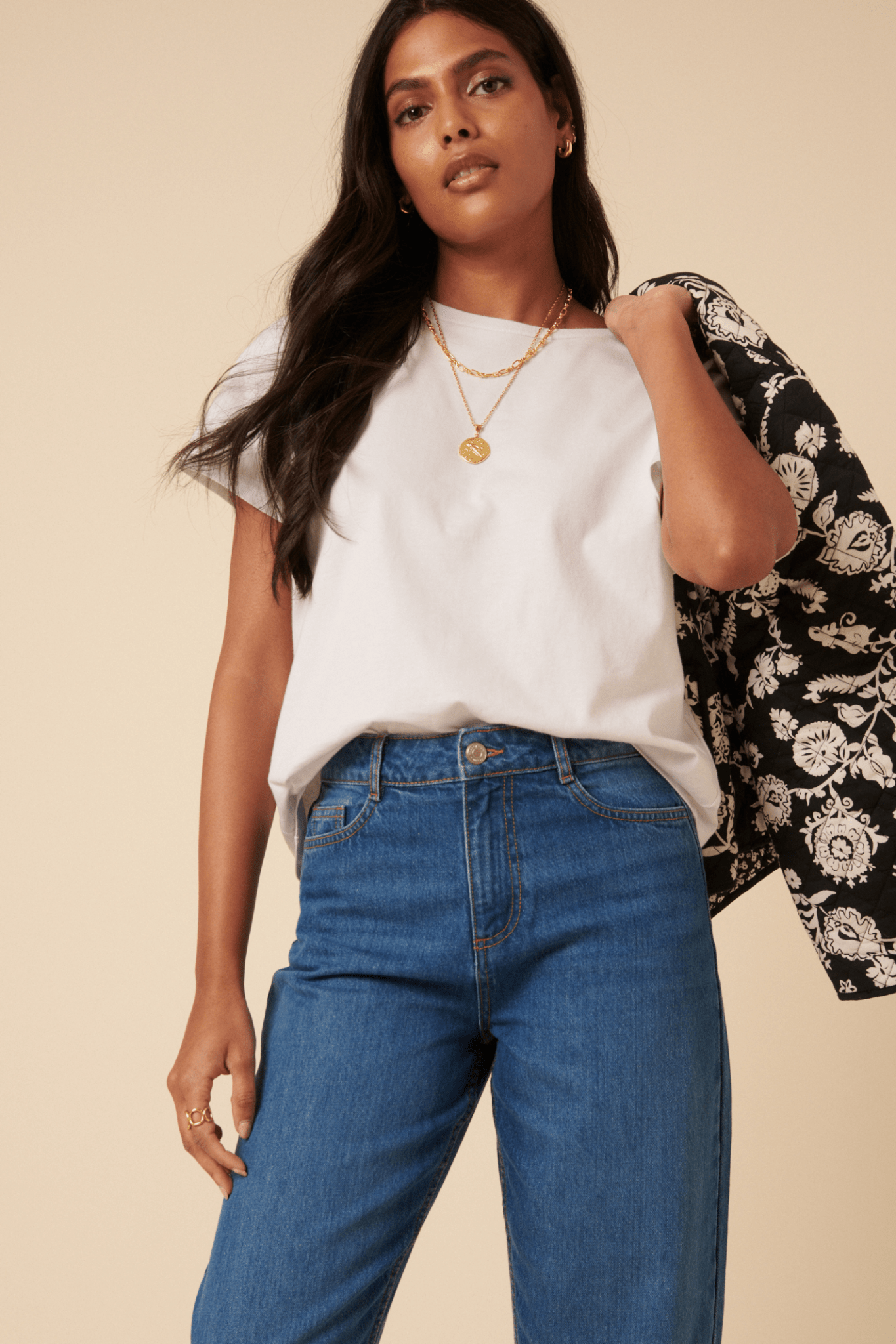 Nobody's Child B242578B Blue Denim Barrel Leg Jeans - Dotique - Nobody’s Child