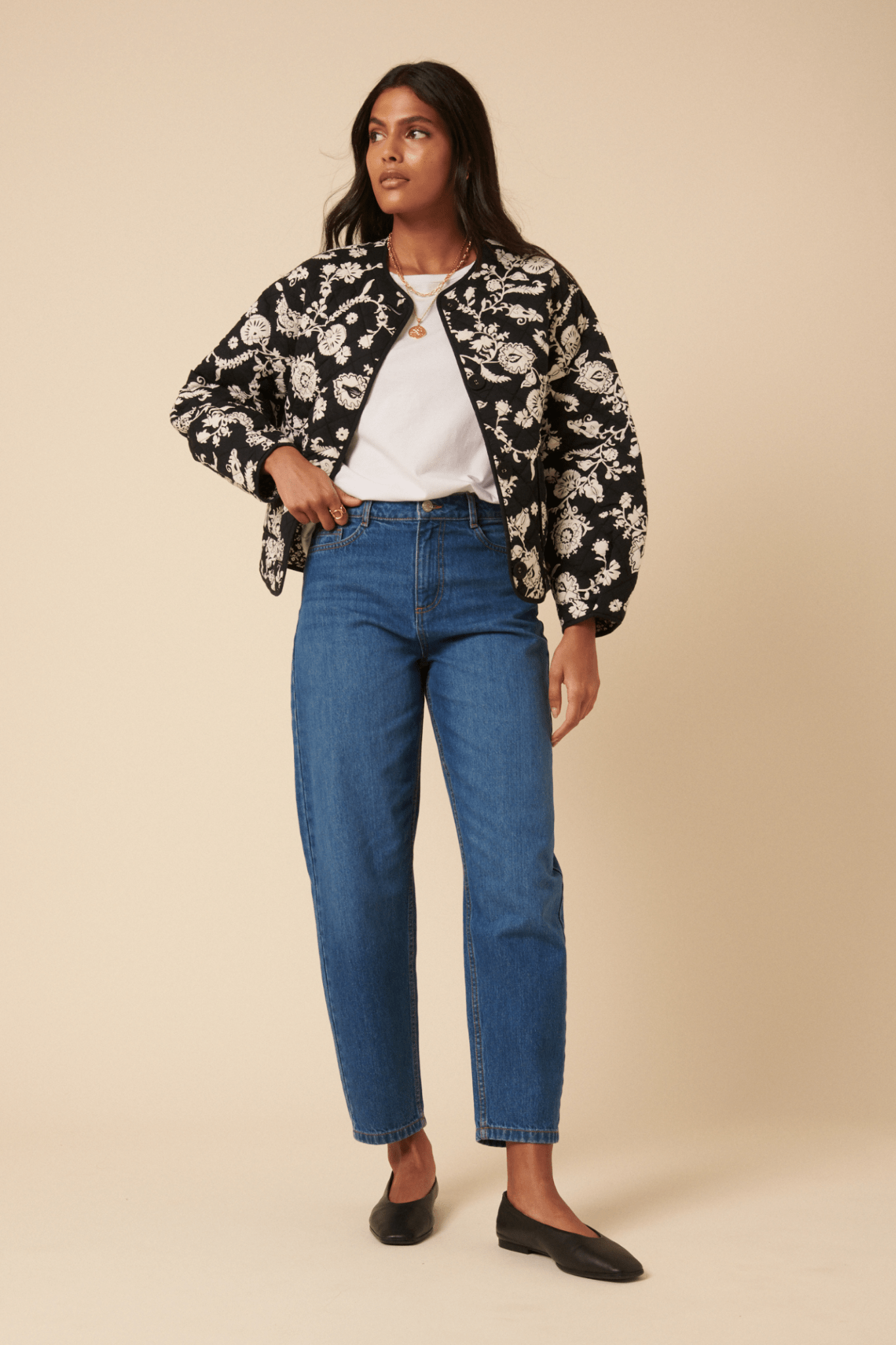 Nobody's Child B242578B Blue Denim Barrel Leg Jeans - Dotique - Nobody’s Child