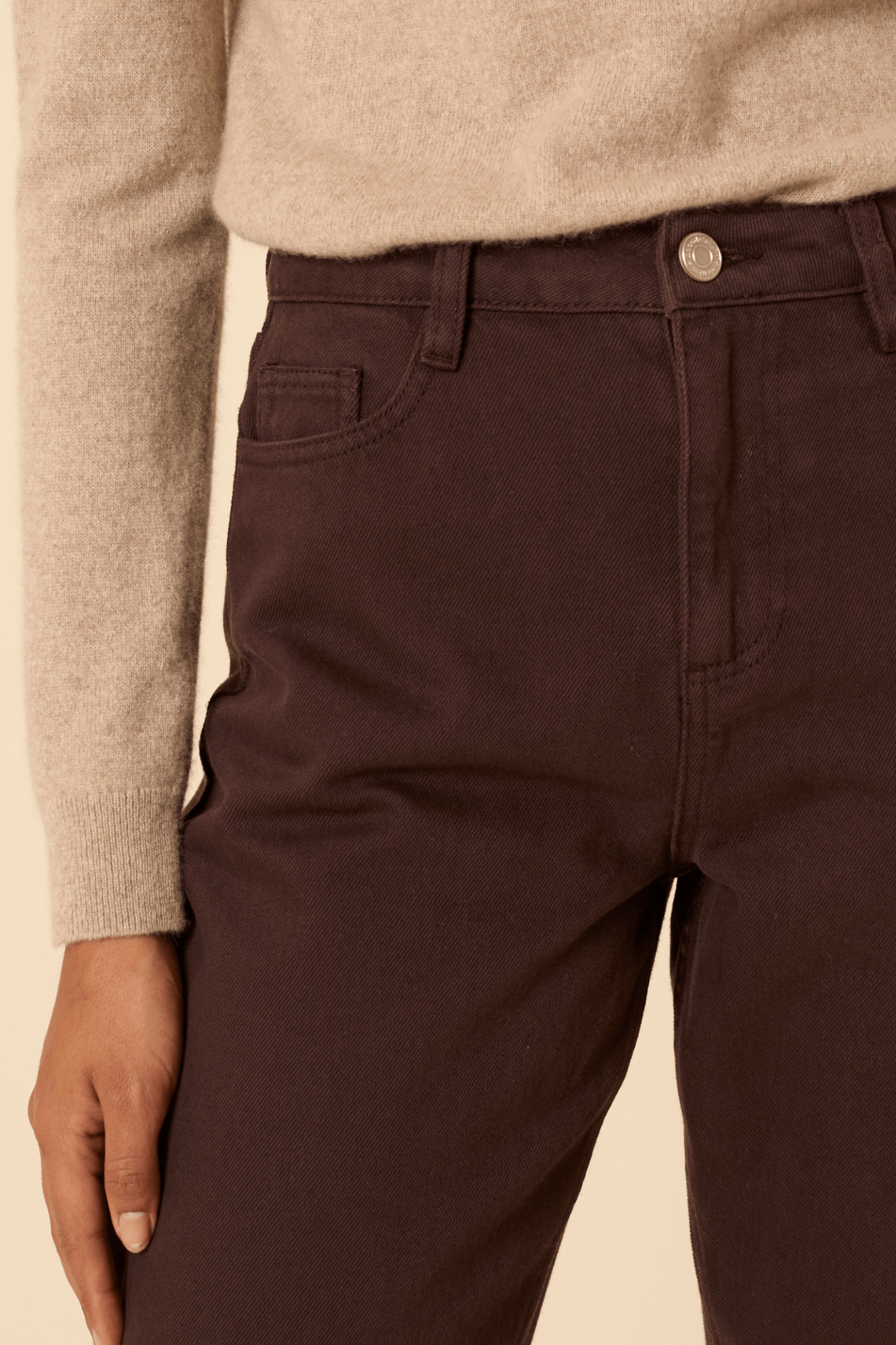 Nobody’s Child B254280 Brown Horseshoe Barrel Leg Jeans - Dotique - Nobody’s Child