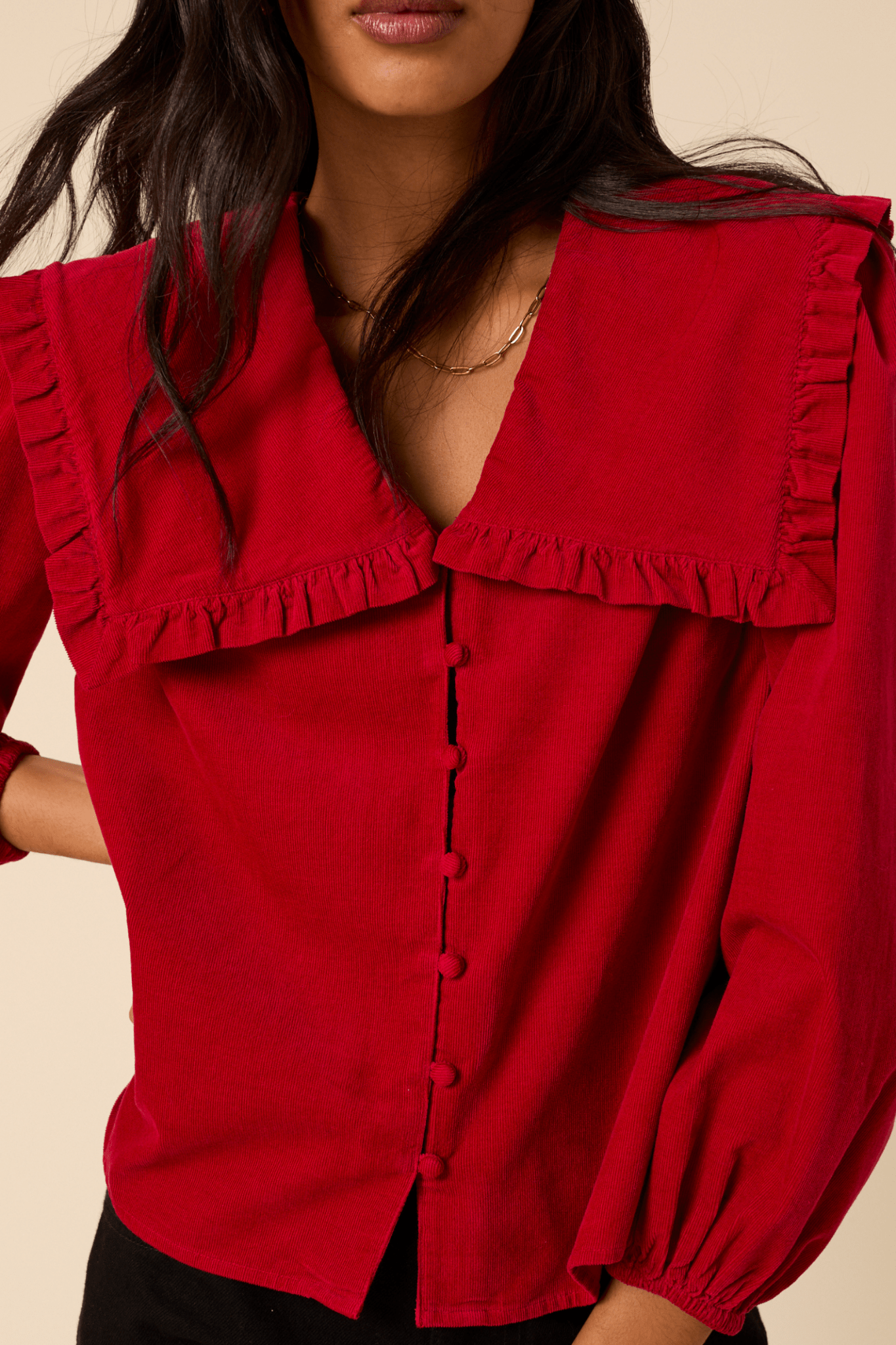 Nobody’s Child T254096 Red Eloise Blouse - Dotique - Nobody’s Child