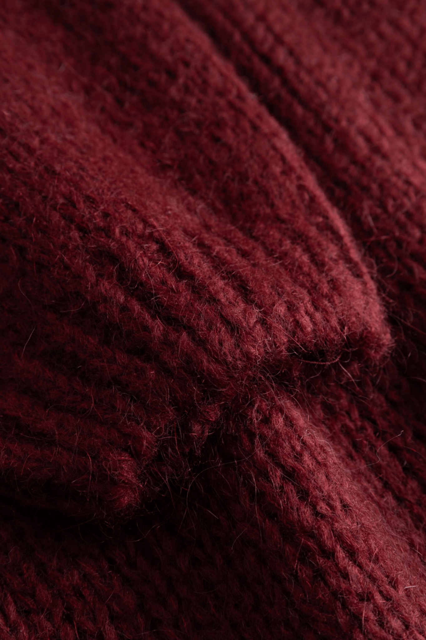 Noella 13990001 Ninety - Two Knit Jumper Bordeaux Ivory - Dotique - Noella