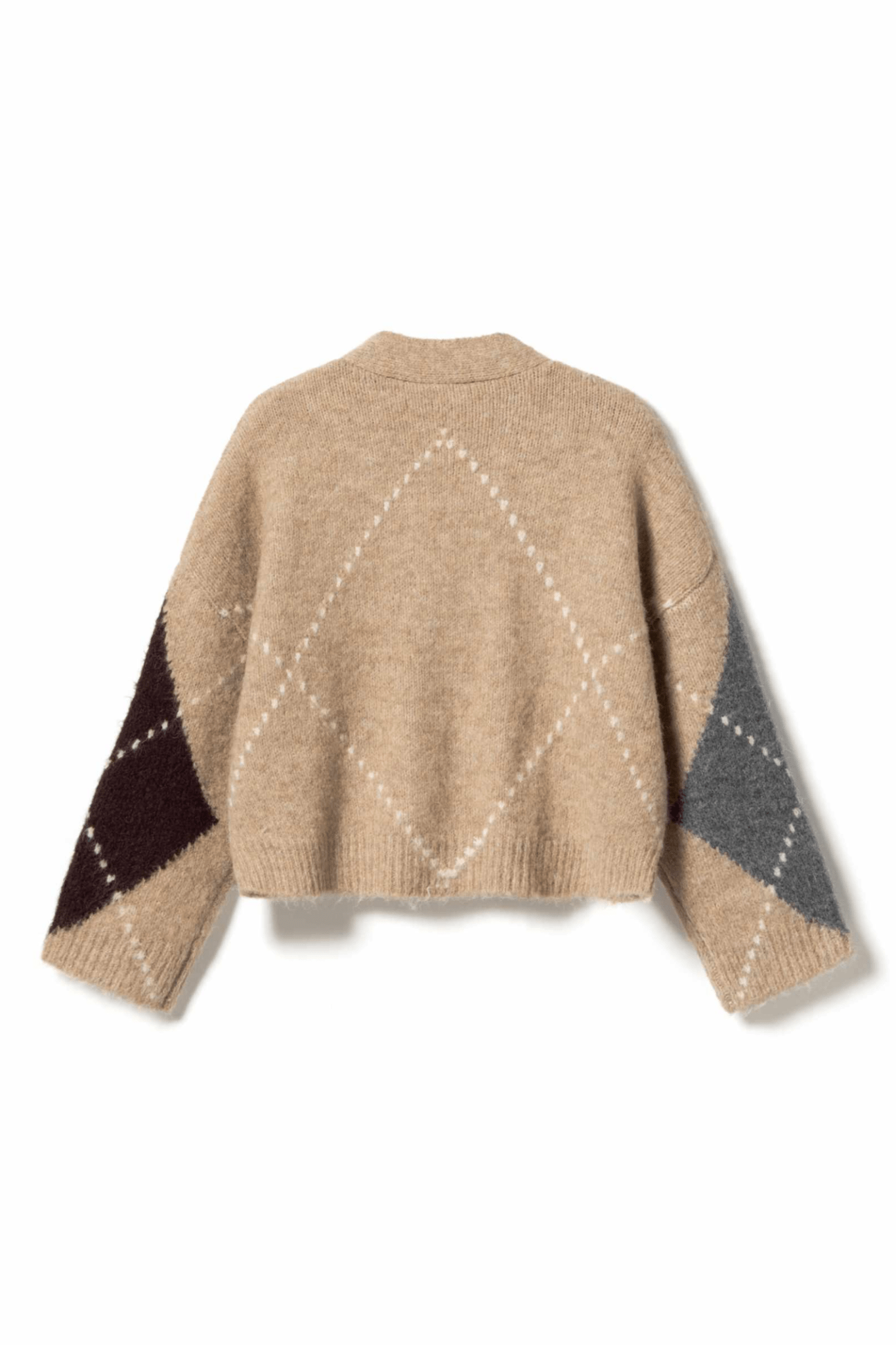 Noella 14670002 N - Laiana Knit Cardigan Sand Melange - Dotique - Noella