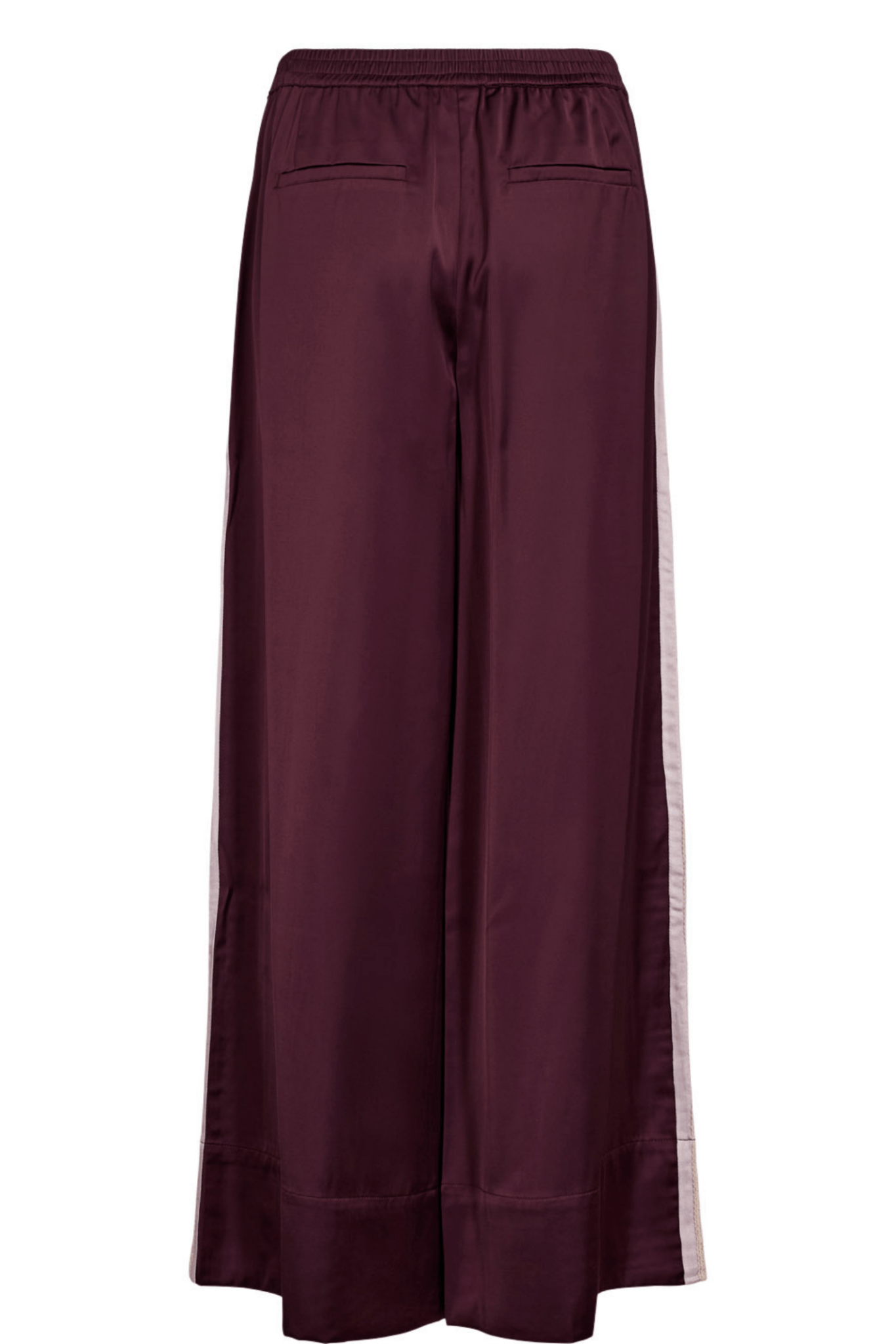 Nümph Nusantina Pants Winetasting satin wide leg trousers – Dotique