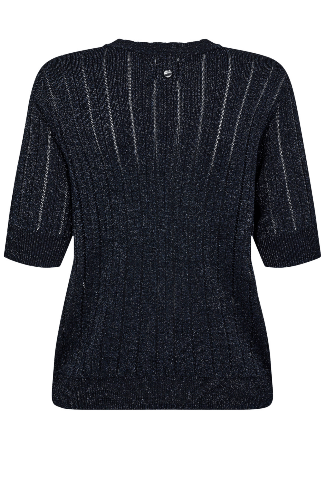 Nümph Numisja SS Pullover Dark Sapphire shimmer knit top – Dotique