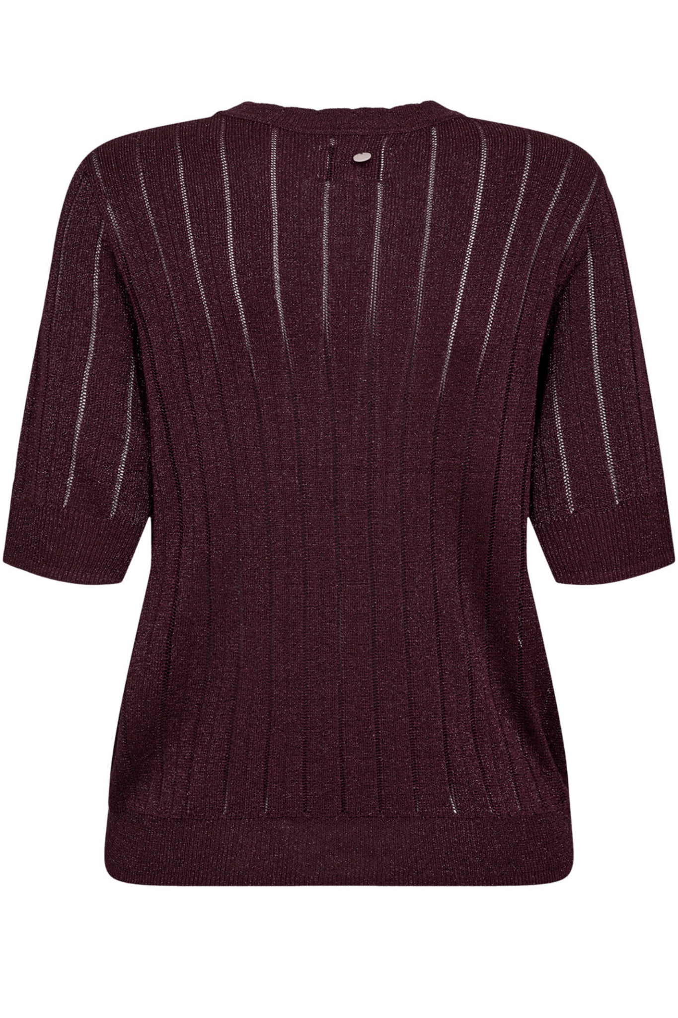 Nümph Numisja SS Pullover Winetasting shimmer knit top – Dotique