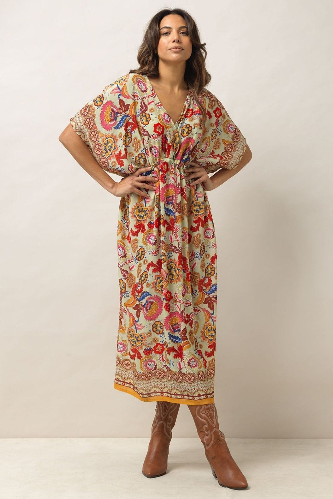 One Hundred Stars DSTINDTAU Indian Summer String Dress - Dotique