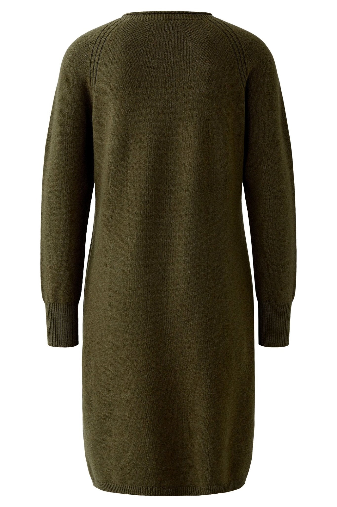 Oui 85821 Khaki 6878 Knitted Dress - Dotique - Oui