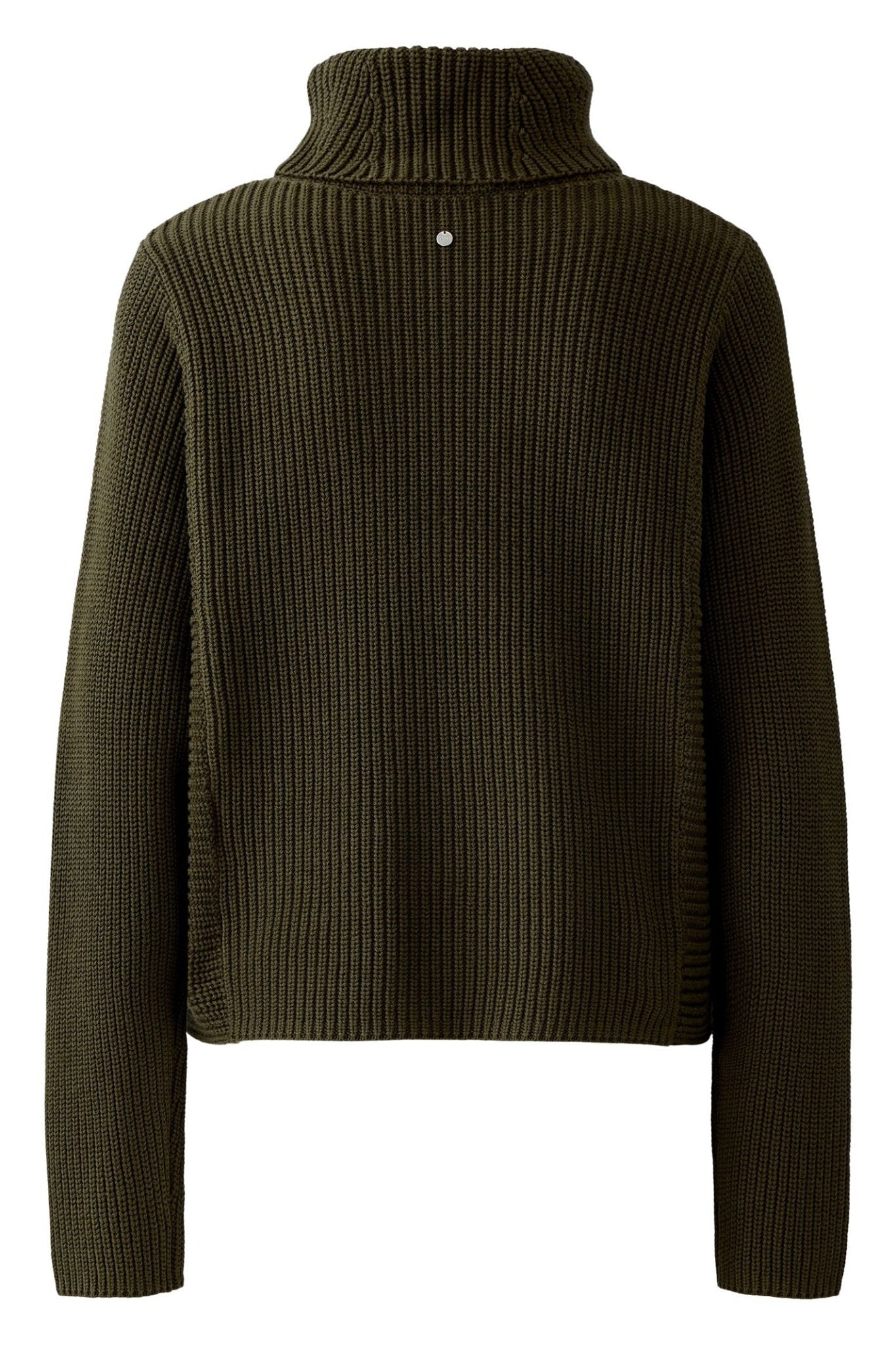 Oui 86108 Khaki 6878 Roll Neck Jumper - Dotique - Oui