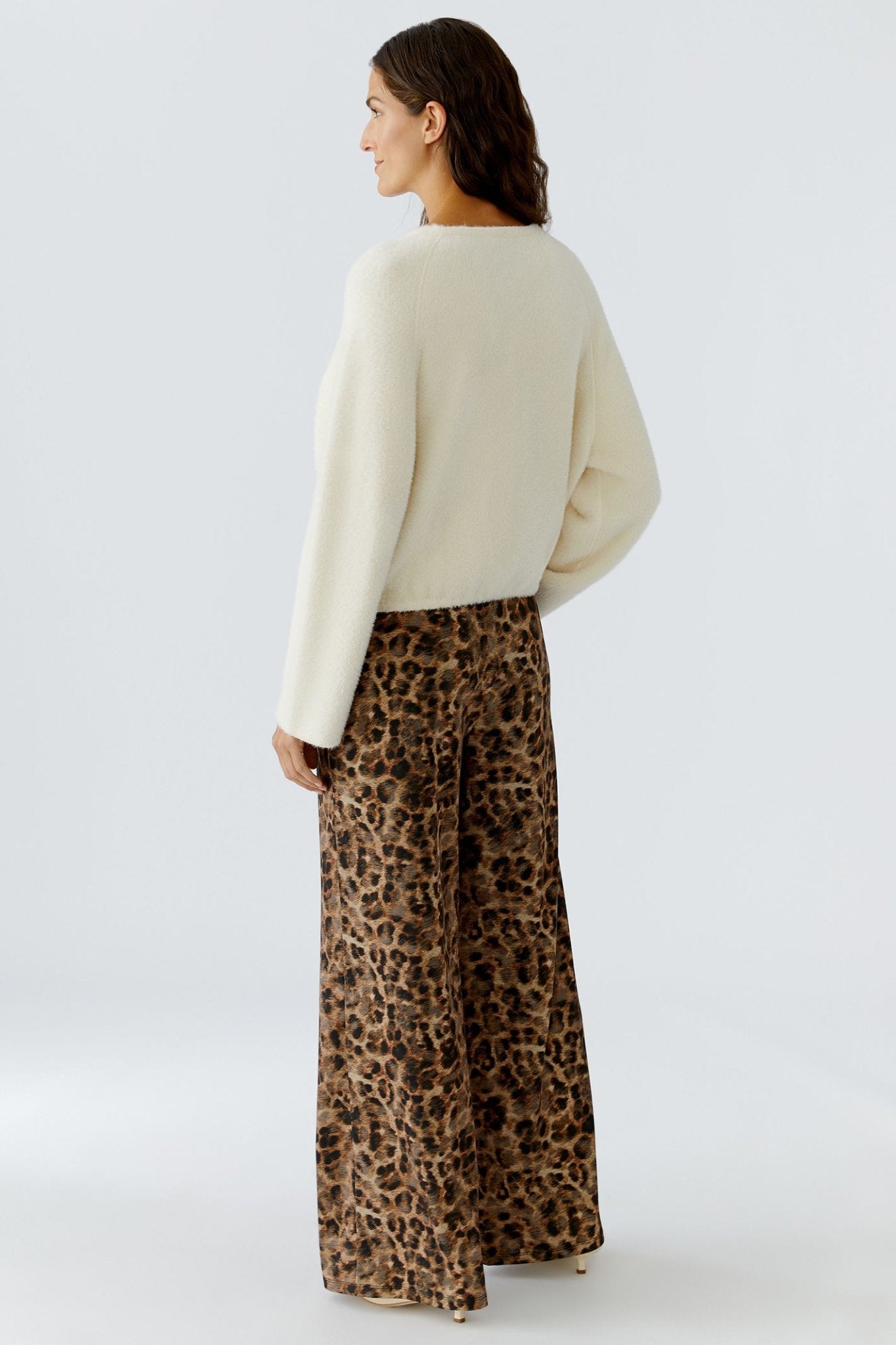 Oui 88291 Whitecap Grey 1088 Drawstring Waist Jumper - Dotique - Oui