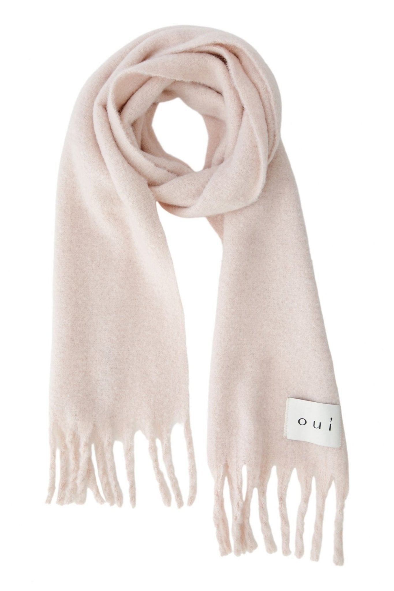 Oui 89261 Sepia Rose 3034 Tassel Scarf - Dotique - Oui