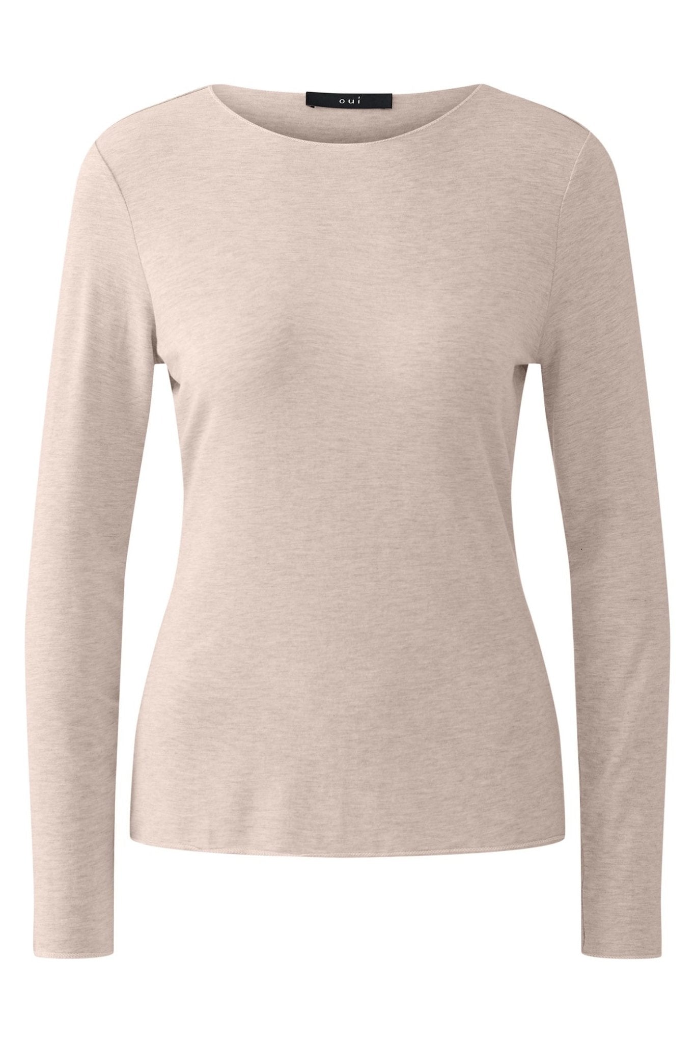 Oui 95478 Sepia Rose Pink 3034 Long Sleeve T-Shirt - Dotique - Oui