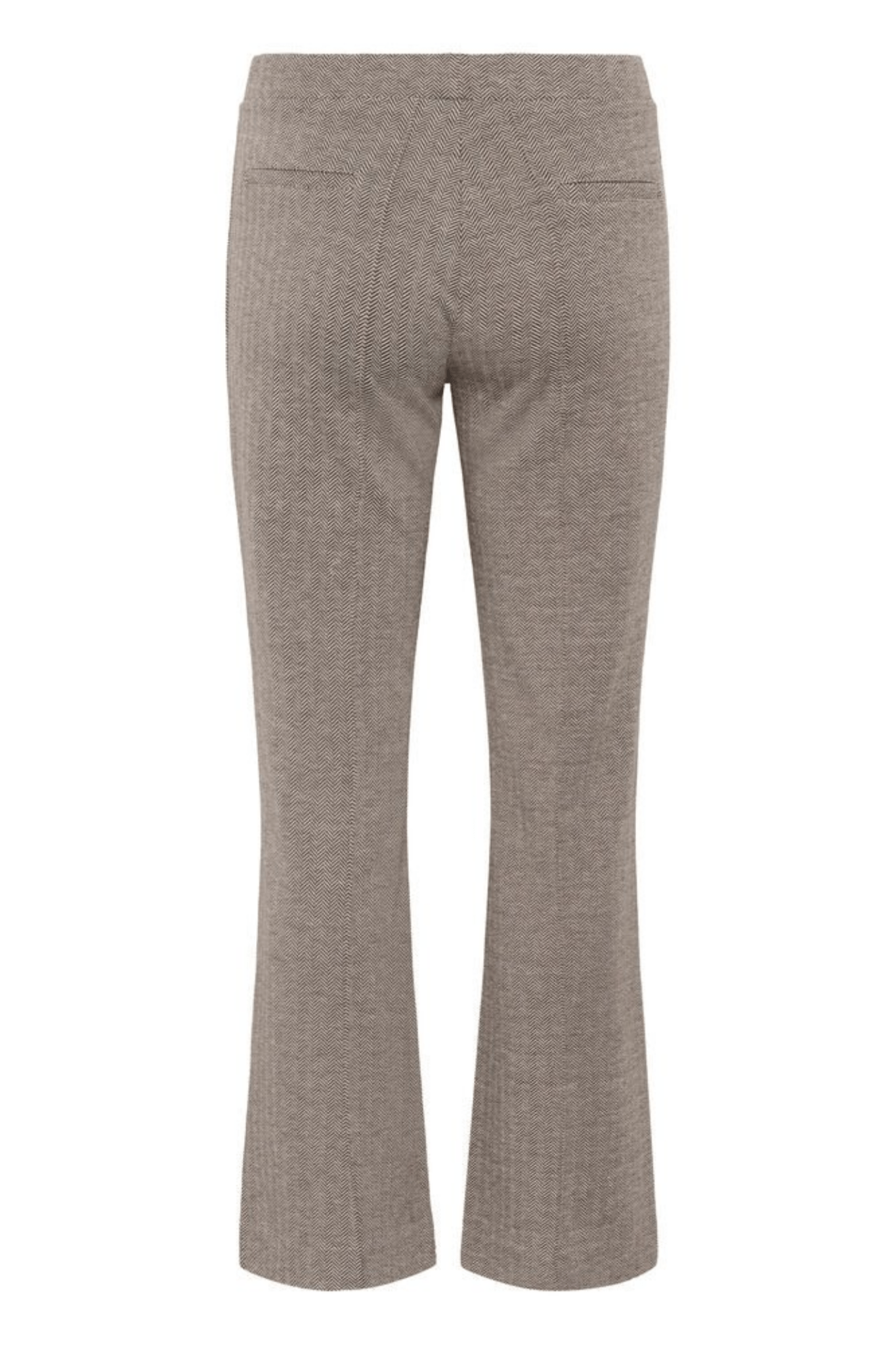 Part Two PontasPW PA Trousers in ganache herringbone at Dotique – mid-rise straight leg brown herringbone trousers with pockets.