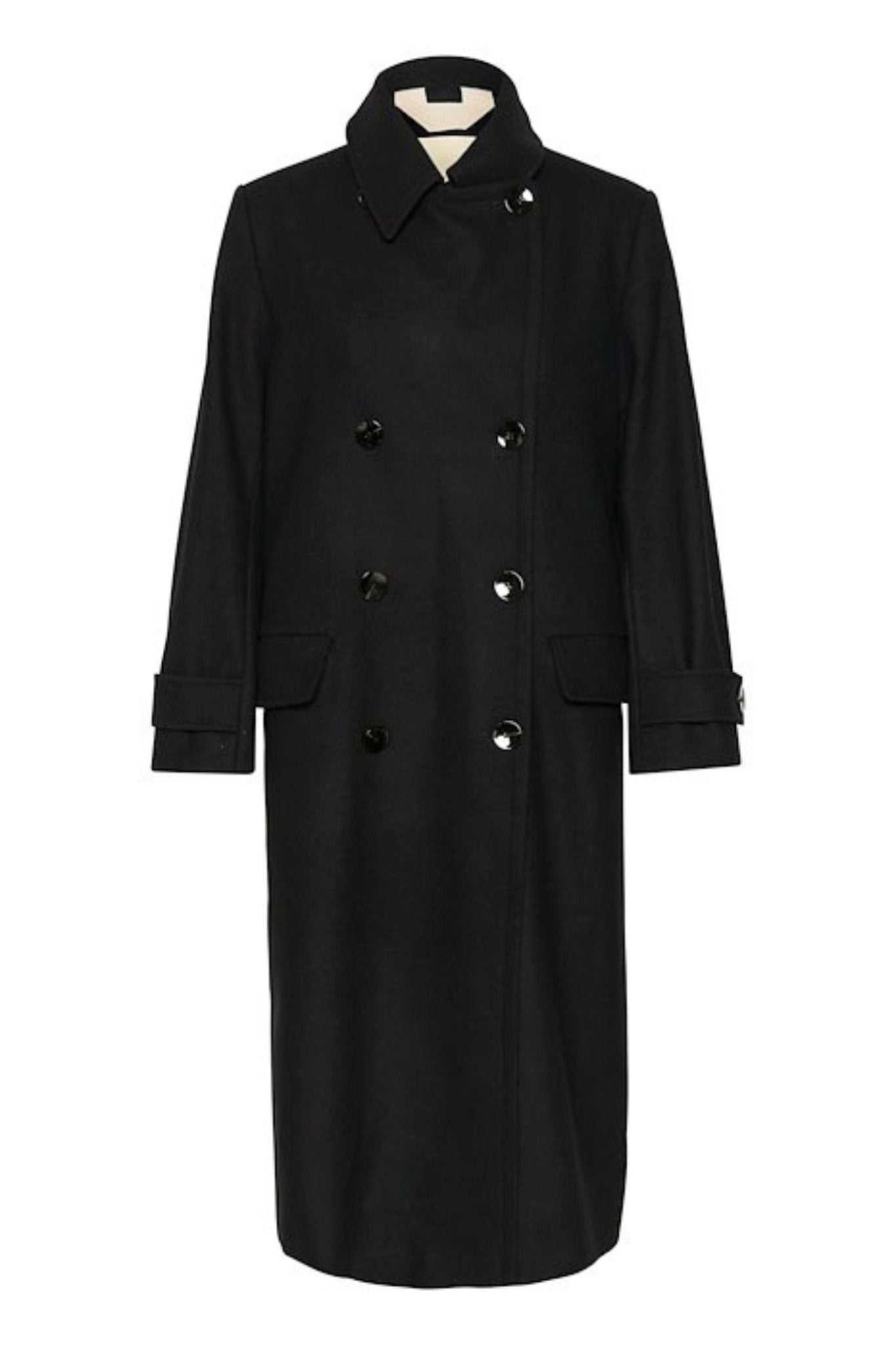 Part Two 30309292 LizePW Black Wool Coat - Dotique - Part Two