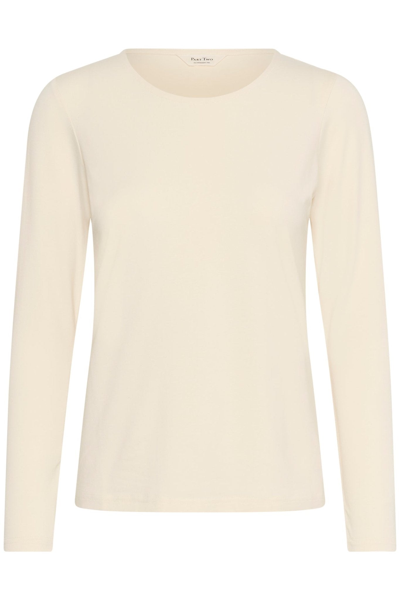 Part Two NemajasPW long sleeve t-shirt in whitecap gray with round neck, available at Dotique