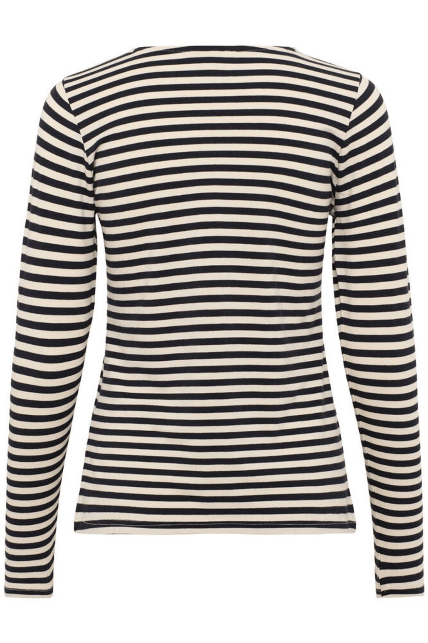 Part Two NemajasPW striped long sleeve t-shirt in whitecap gray and dark navy, available at Dotique