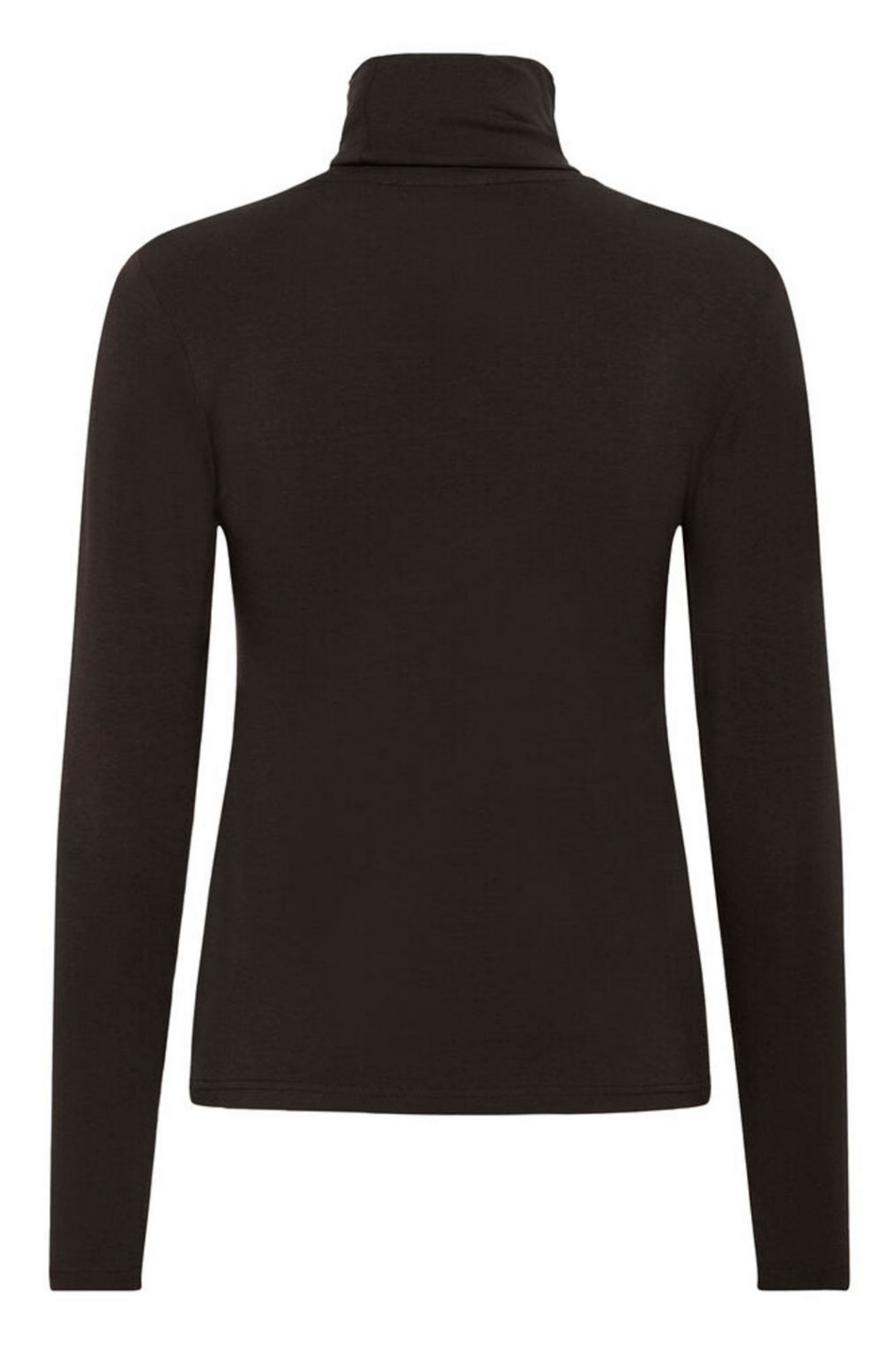 Part Two EfinasPW ganache brown turtleneck top with long sleeves, available at Dotique