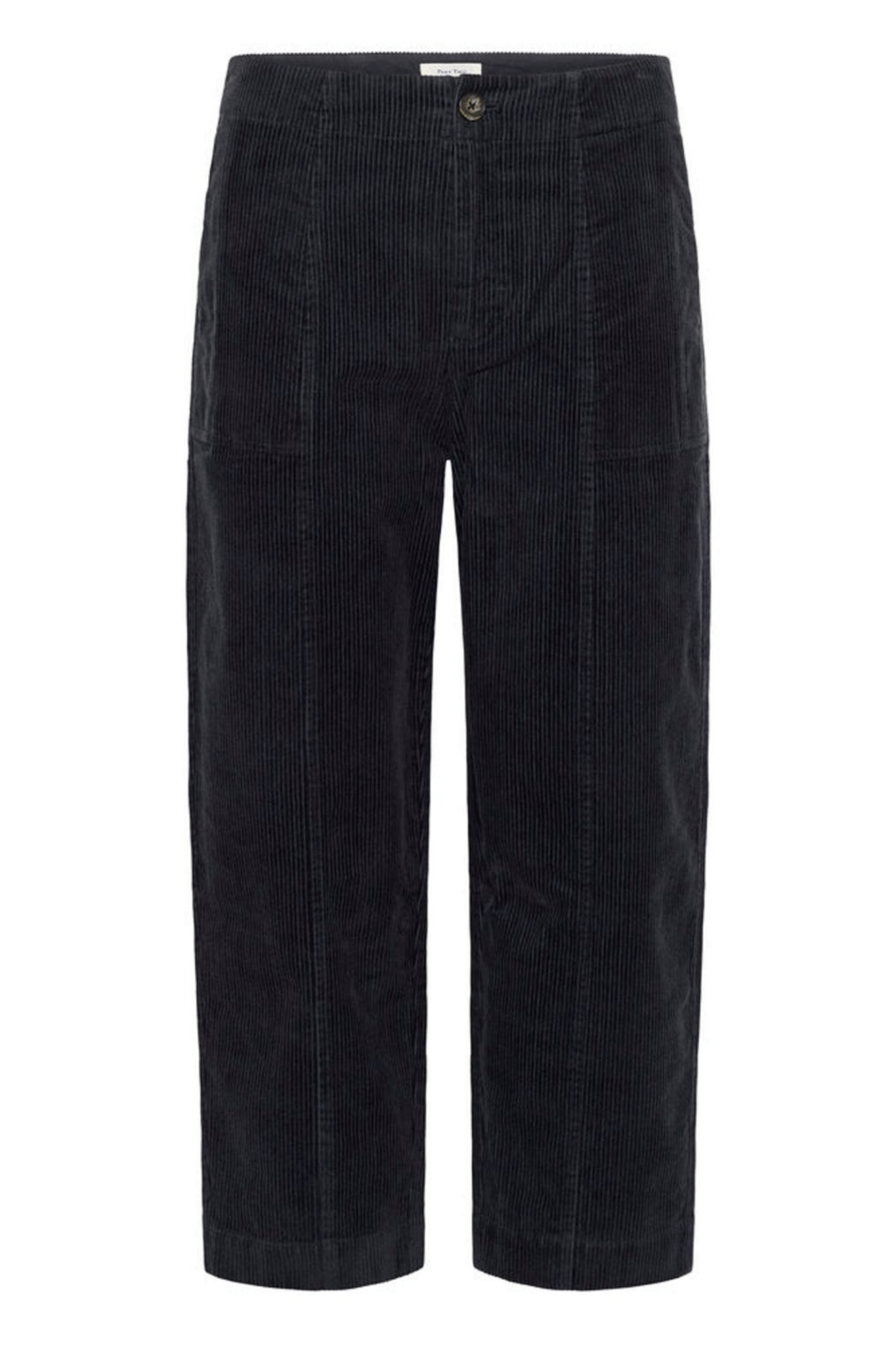 Part Two NettaPW PA cropped corduroy trousers dark navy – Dotique