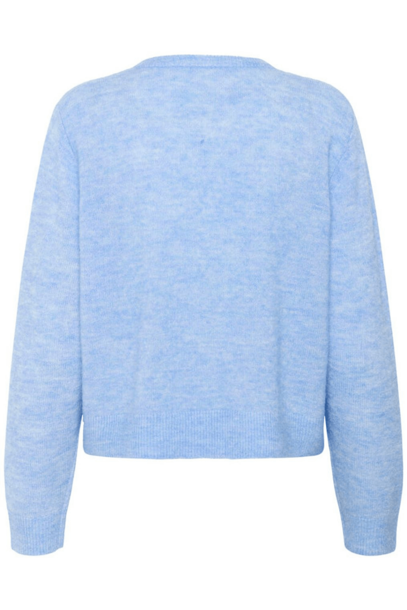 Part Two LinikaPW cardigan in vista blue with button front, available at Dotique