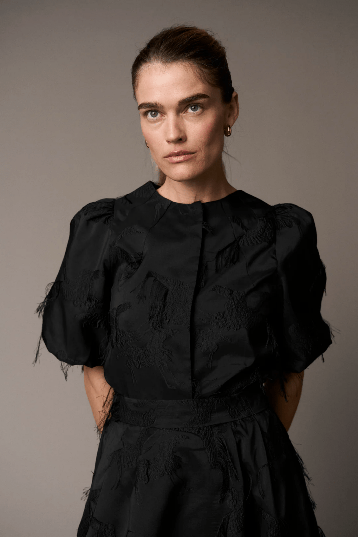 Pieszak J235176 PD - Winnie Puffy Flamingo Jacket Black - Dotique - Pieszak