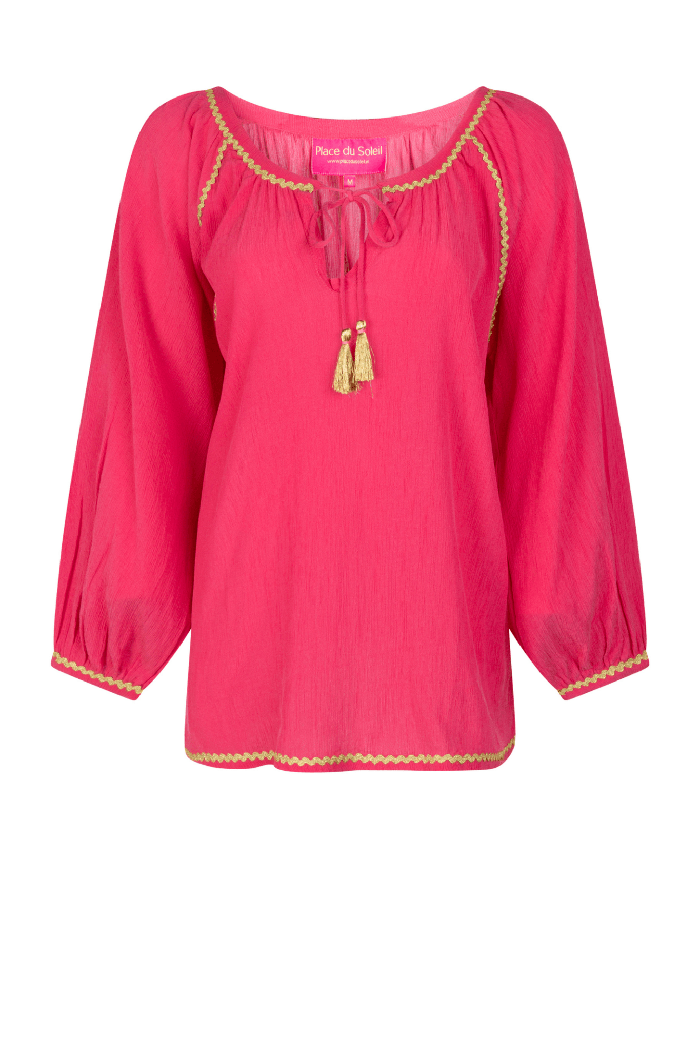 Place Du Soleil Blouse Deep Rosa 445 - Dotique - Place du Soleil