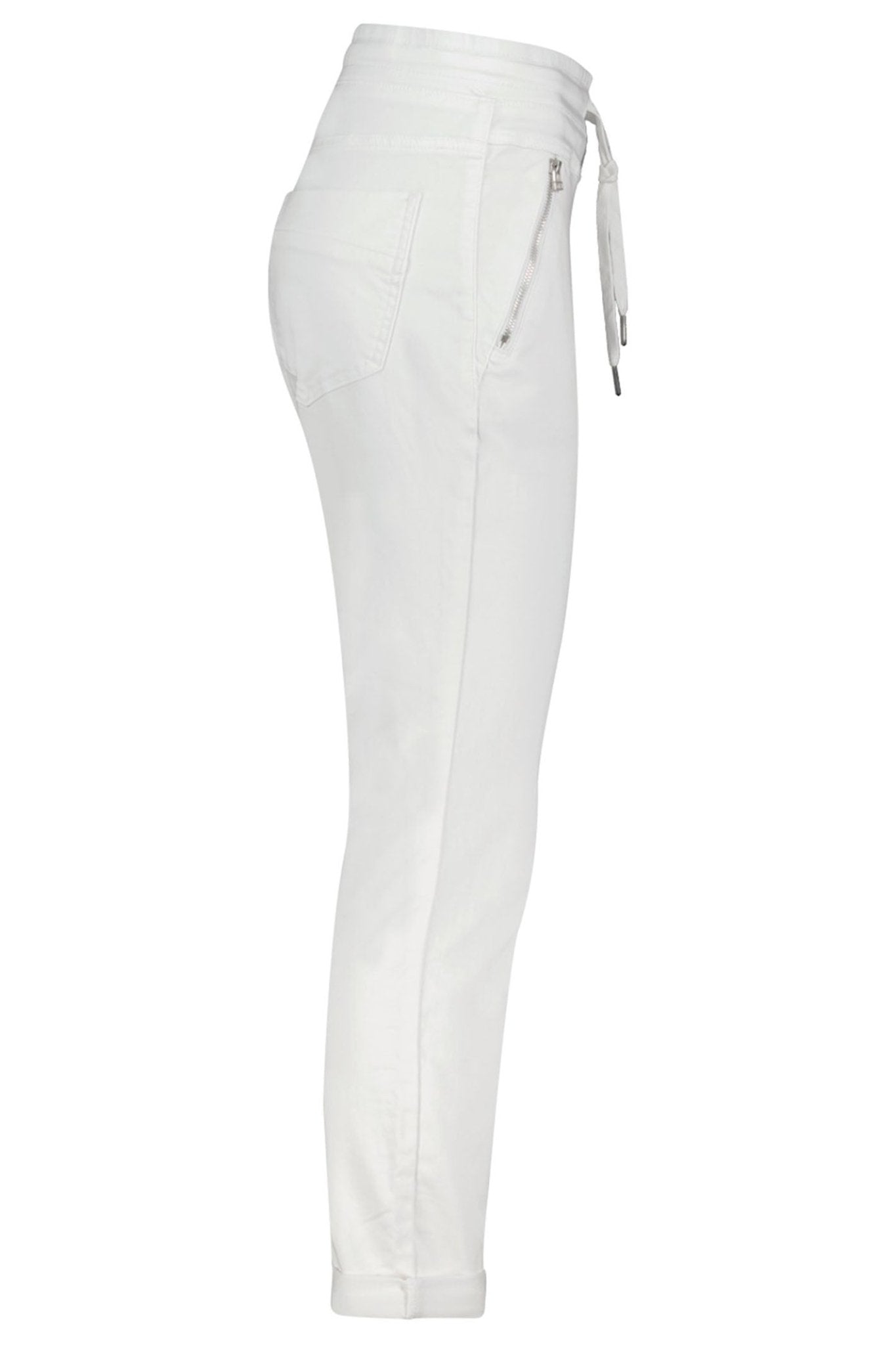 Red Button SRB3936 Tessy White Crop Jogger Trousers - Dotique