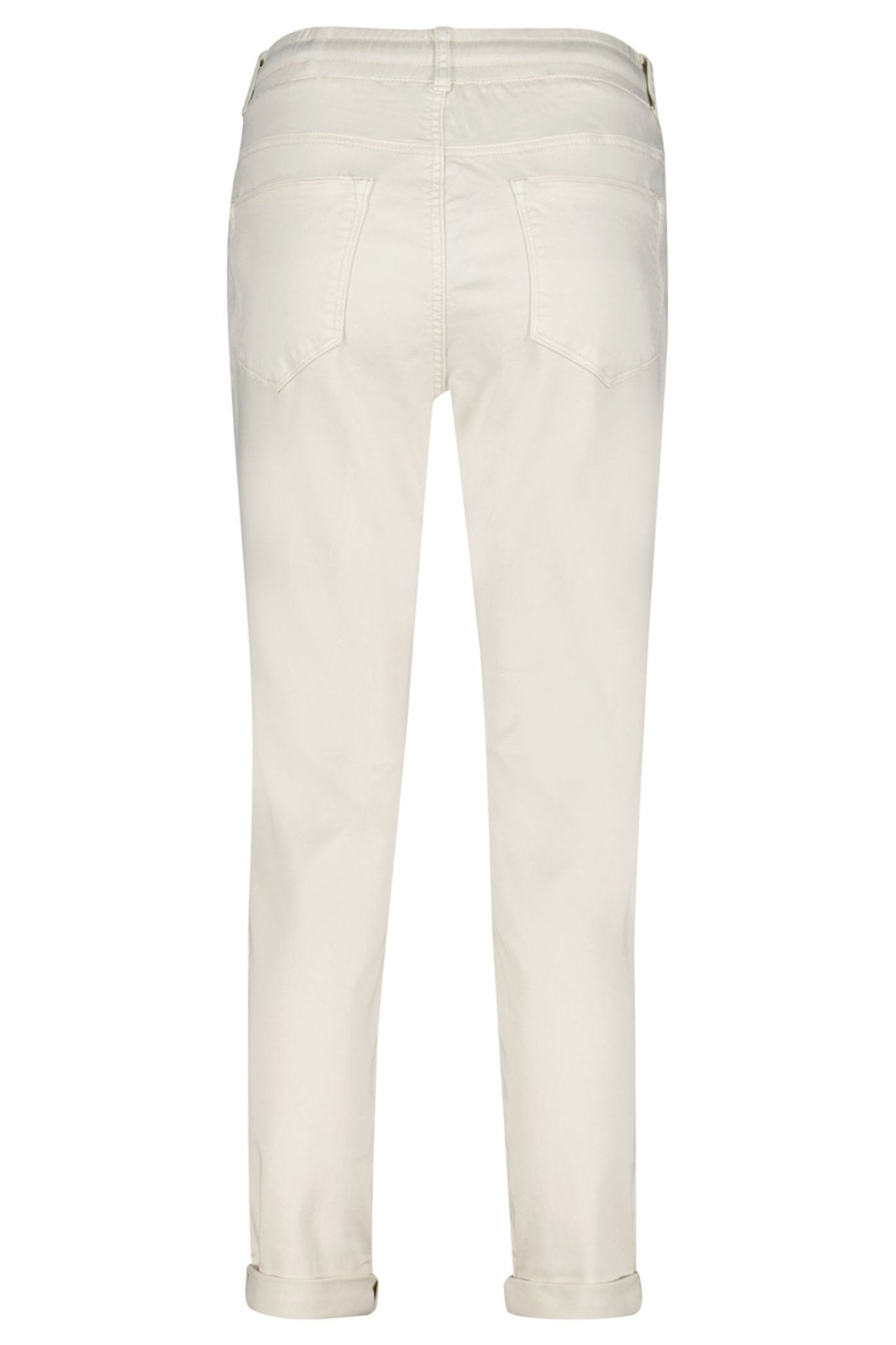 Red Button SRB4154 Tessy Pearl Beige Cropped Jogger Trousers - Dotique