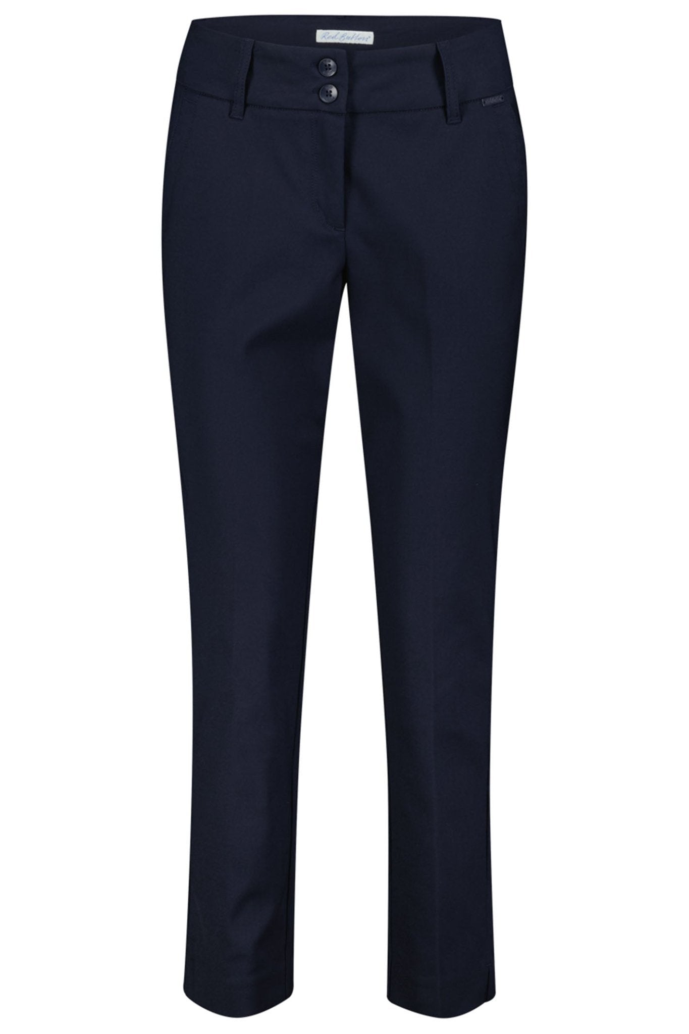 Red Button SRB4205 Diana Crop Navy Blue Smart Tapered Trousers - Dotique