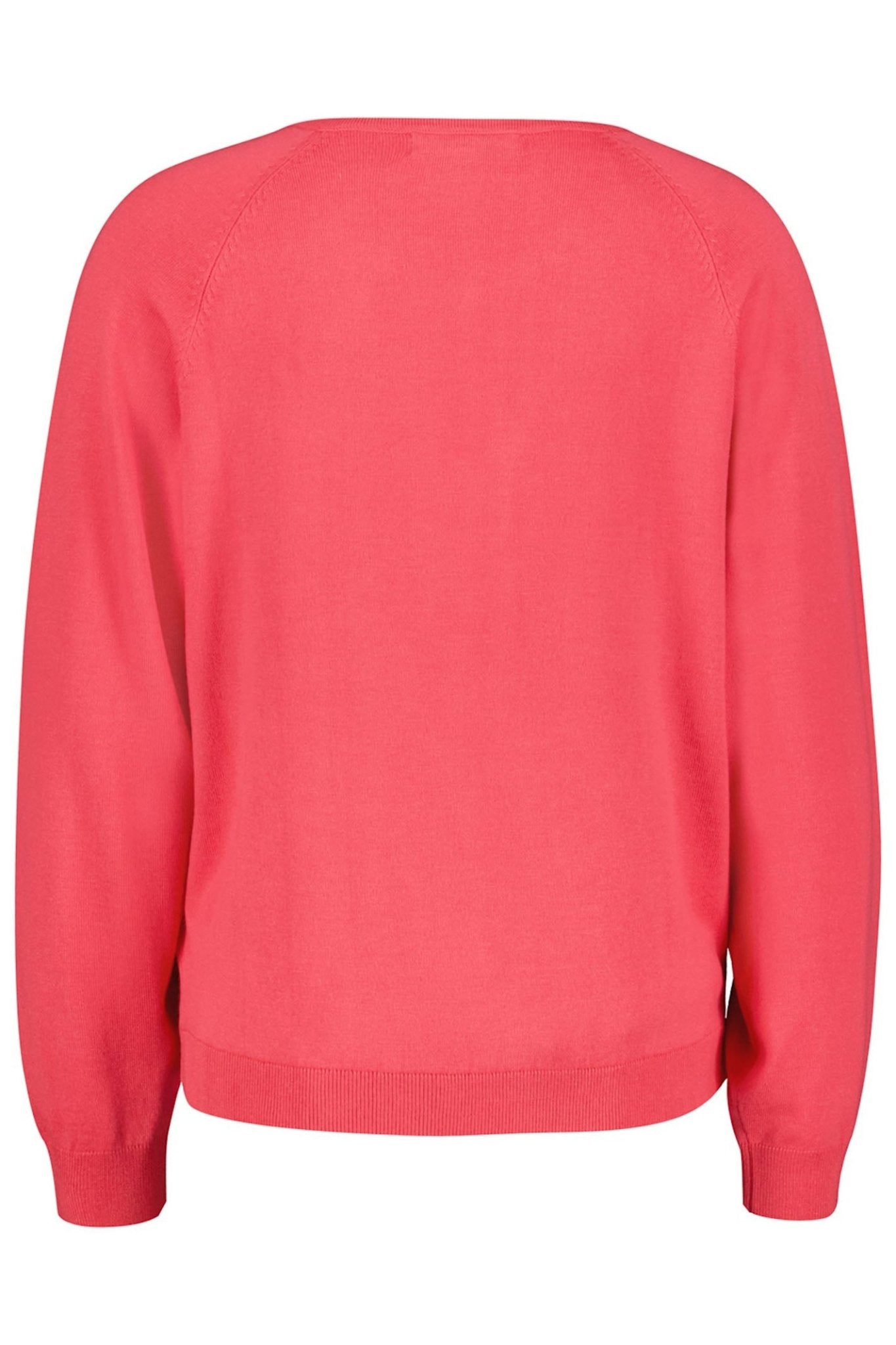 Red Button SRB4223 Fay Coral Fine Knit V Neck Jumper - Dotique
